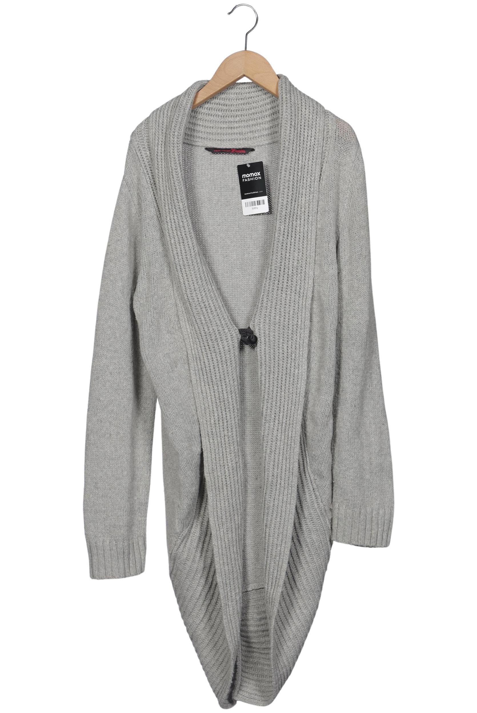 

TOM Tailor Denim Damen Strickjacke, grau, Gr. 42