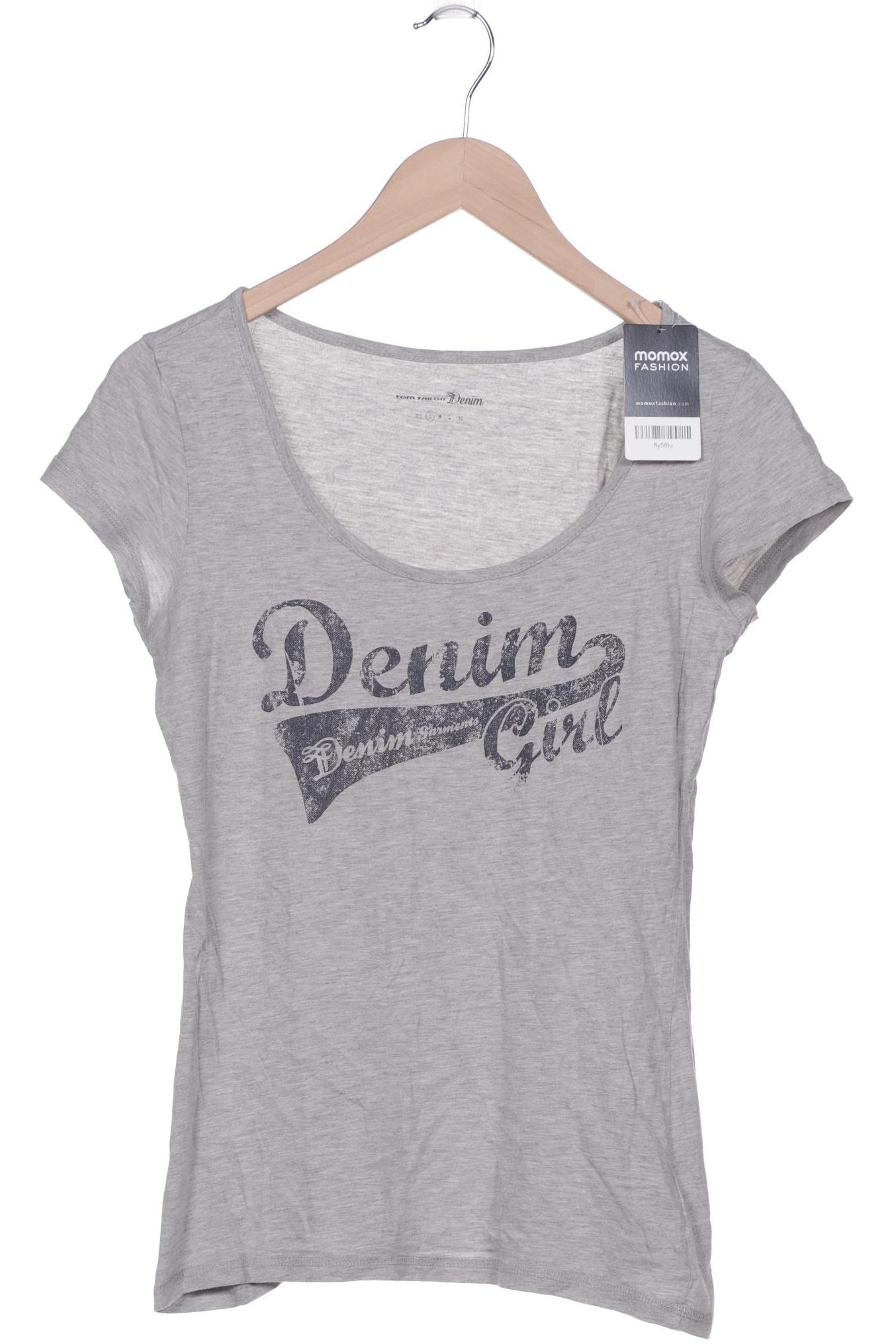 

TOM TAILOR Denim Damen T-Shirt, grau