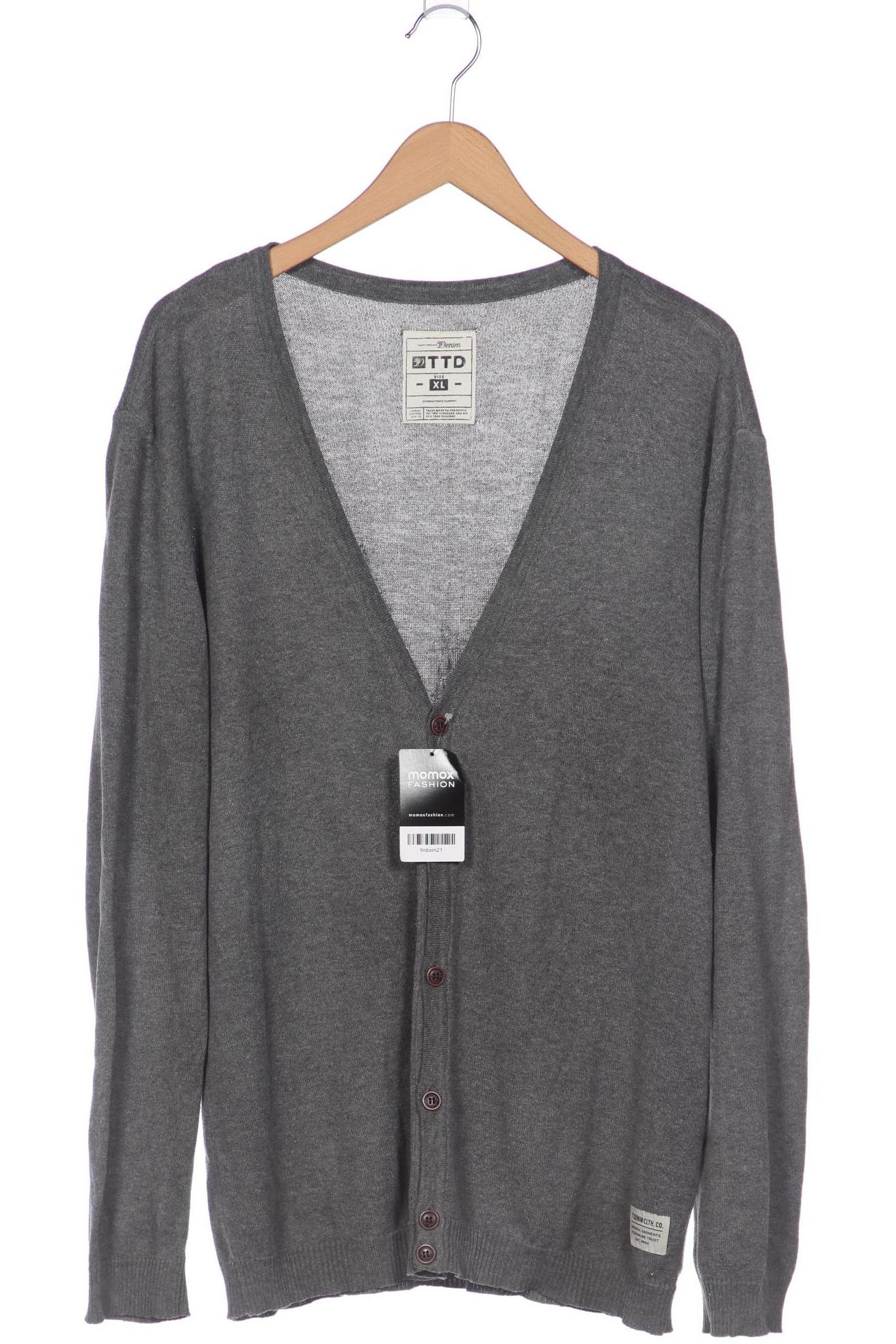 

TOM Tailor Denim Herren Strickjacke, grau, Gr. 54