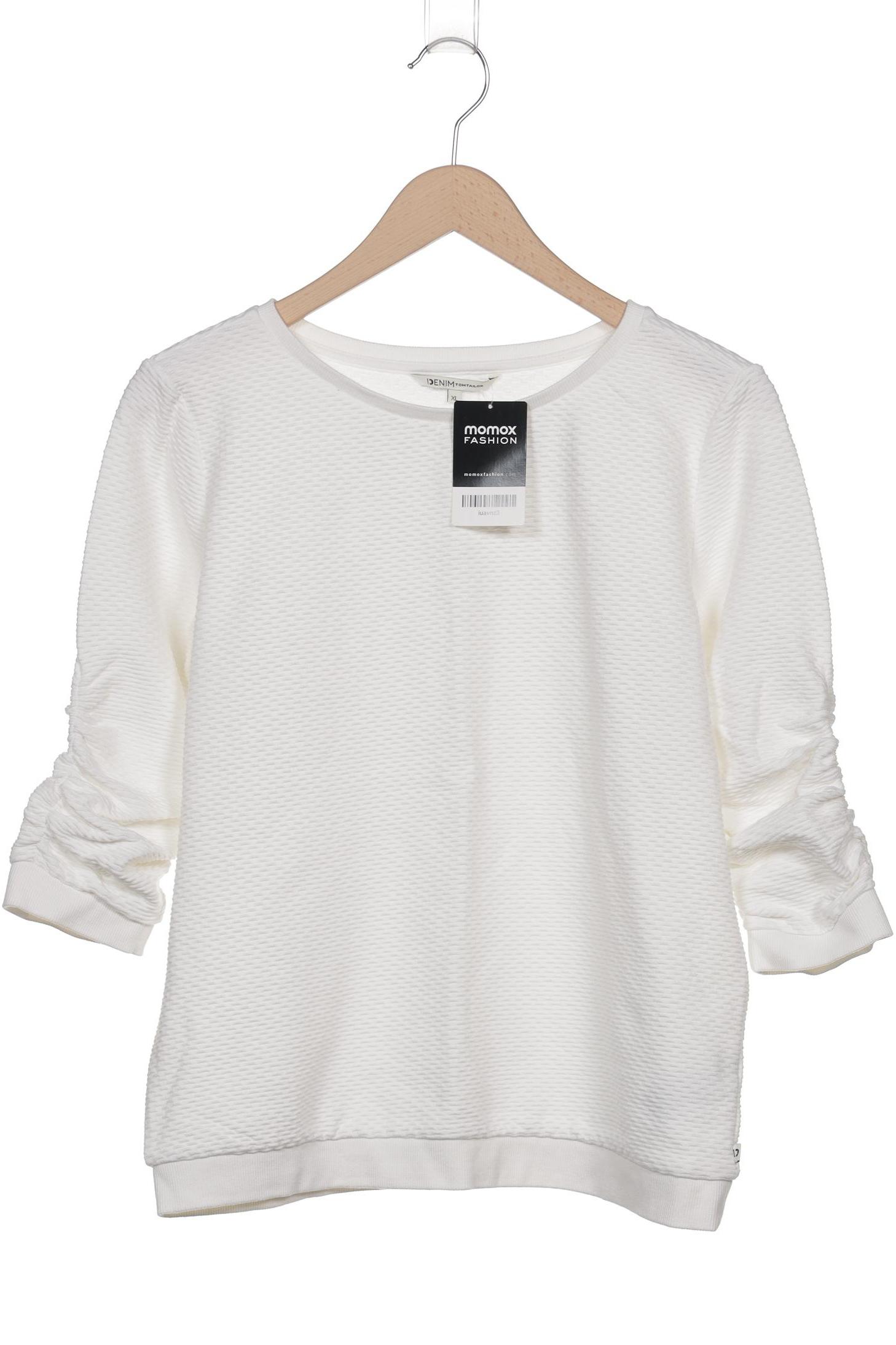 

TOM Tailor Denim Damen Pullover, weiß, Gr. 44