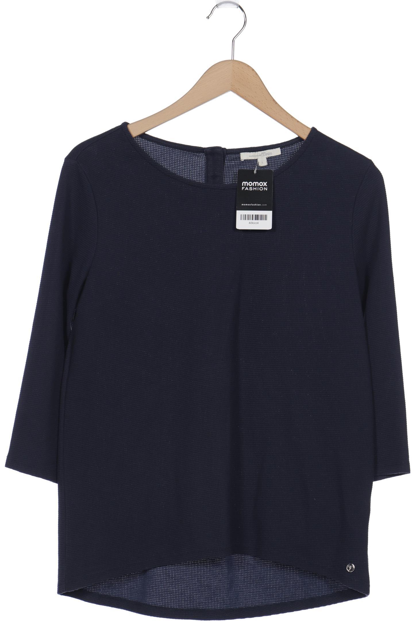 

TOM TAILOR Denim Damen Langarmshirt, marineblau