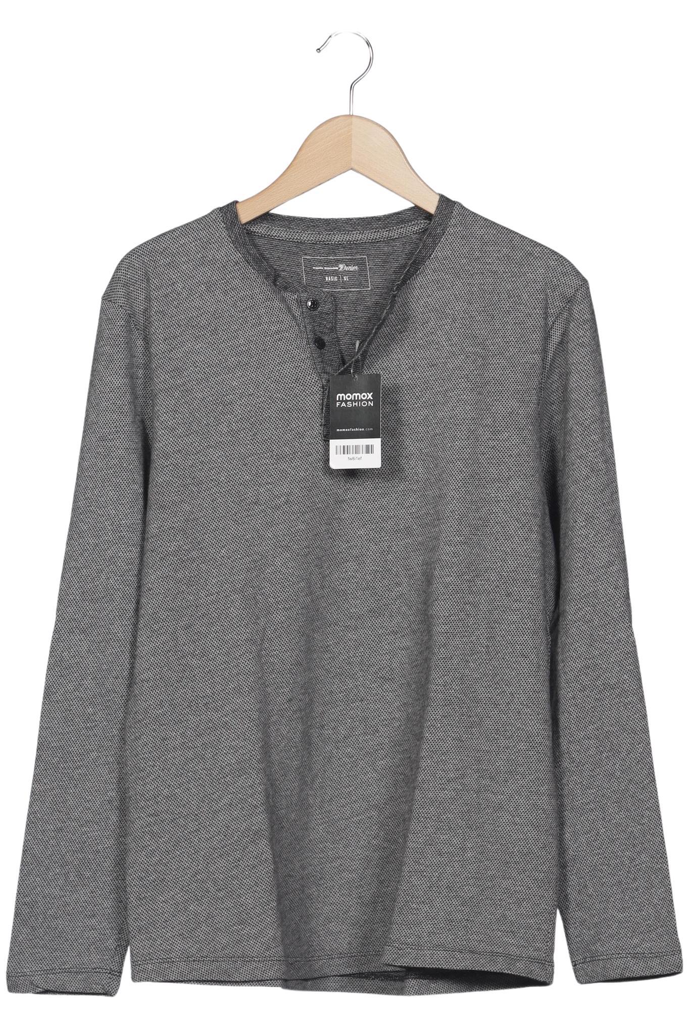

TOM Tailor Denim Herren Langarmshirt, grau, Gr. 54