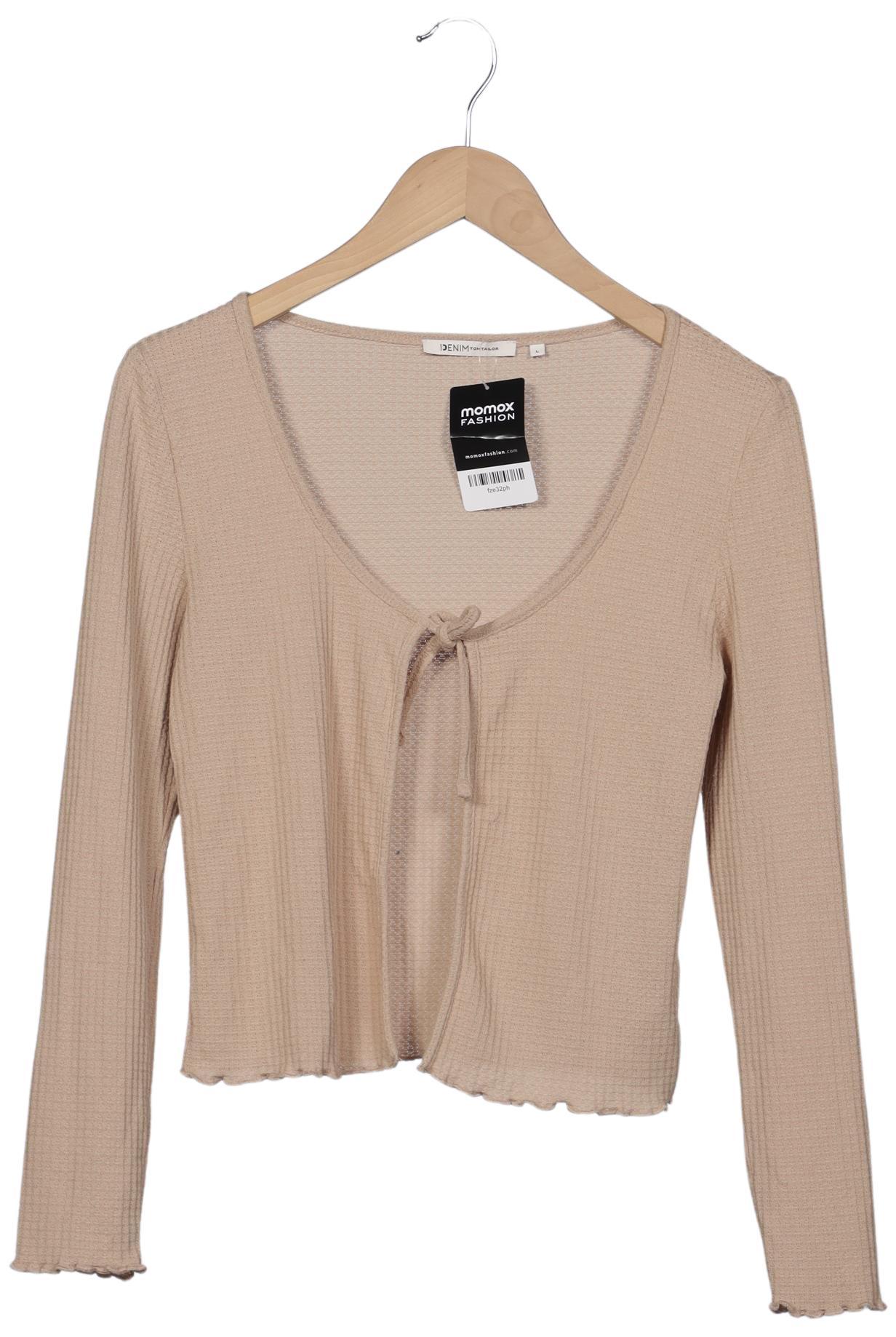 

TOM Tailor Denim Damen Strickjacke, beige, Gr. 42