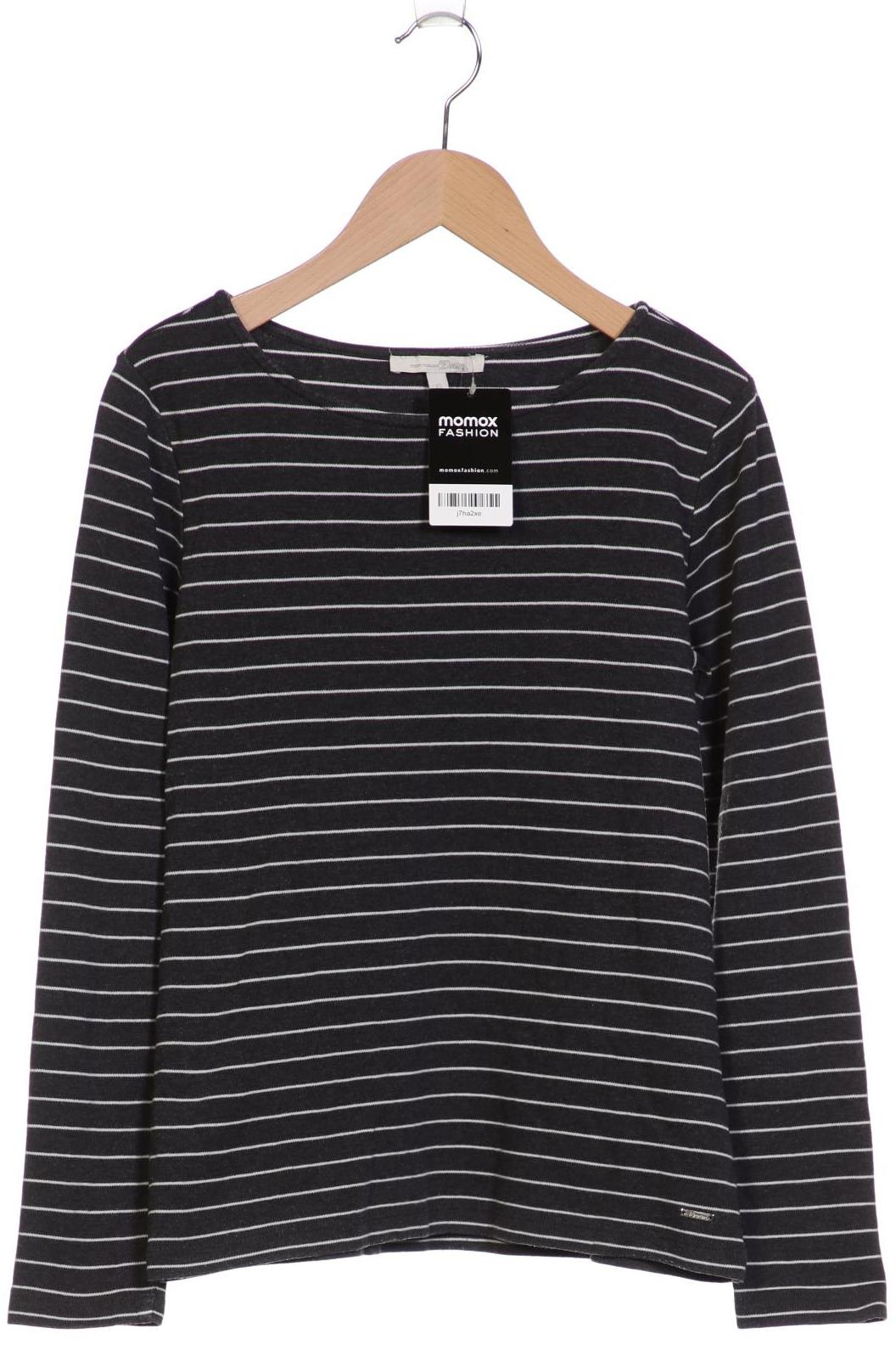 

TOM Tailor Denim Damen Langarmshirt, grau, Gr. 34