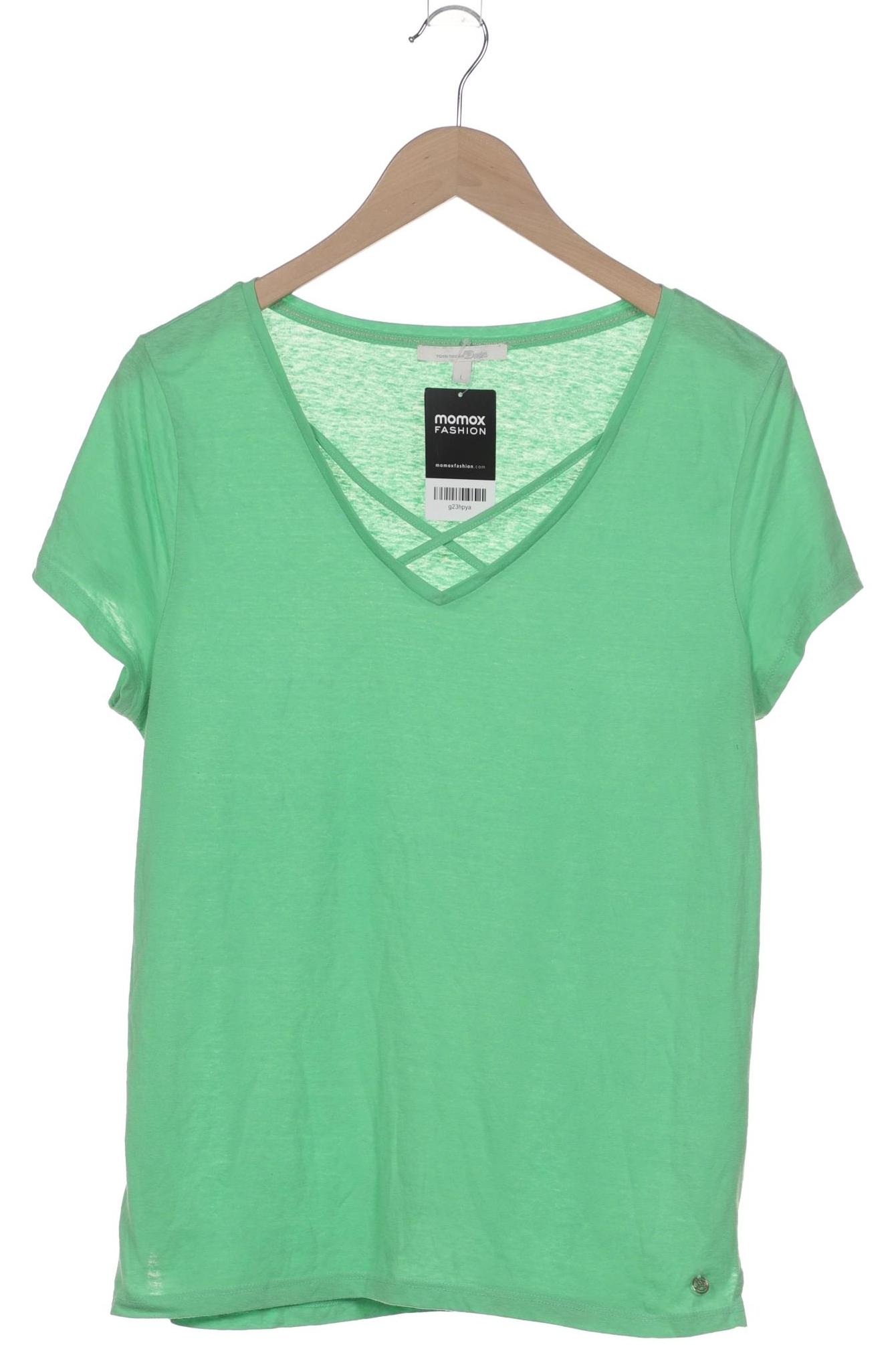 

TOM Tailor Denim Damen T-Shirt, grün, Gr. 42