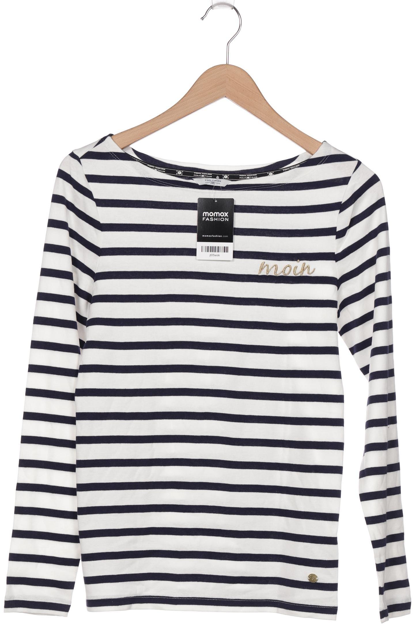 

TOM Tailor Denim Damen Langarmshirt, weiß, Gr. 38