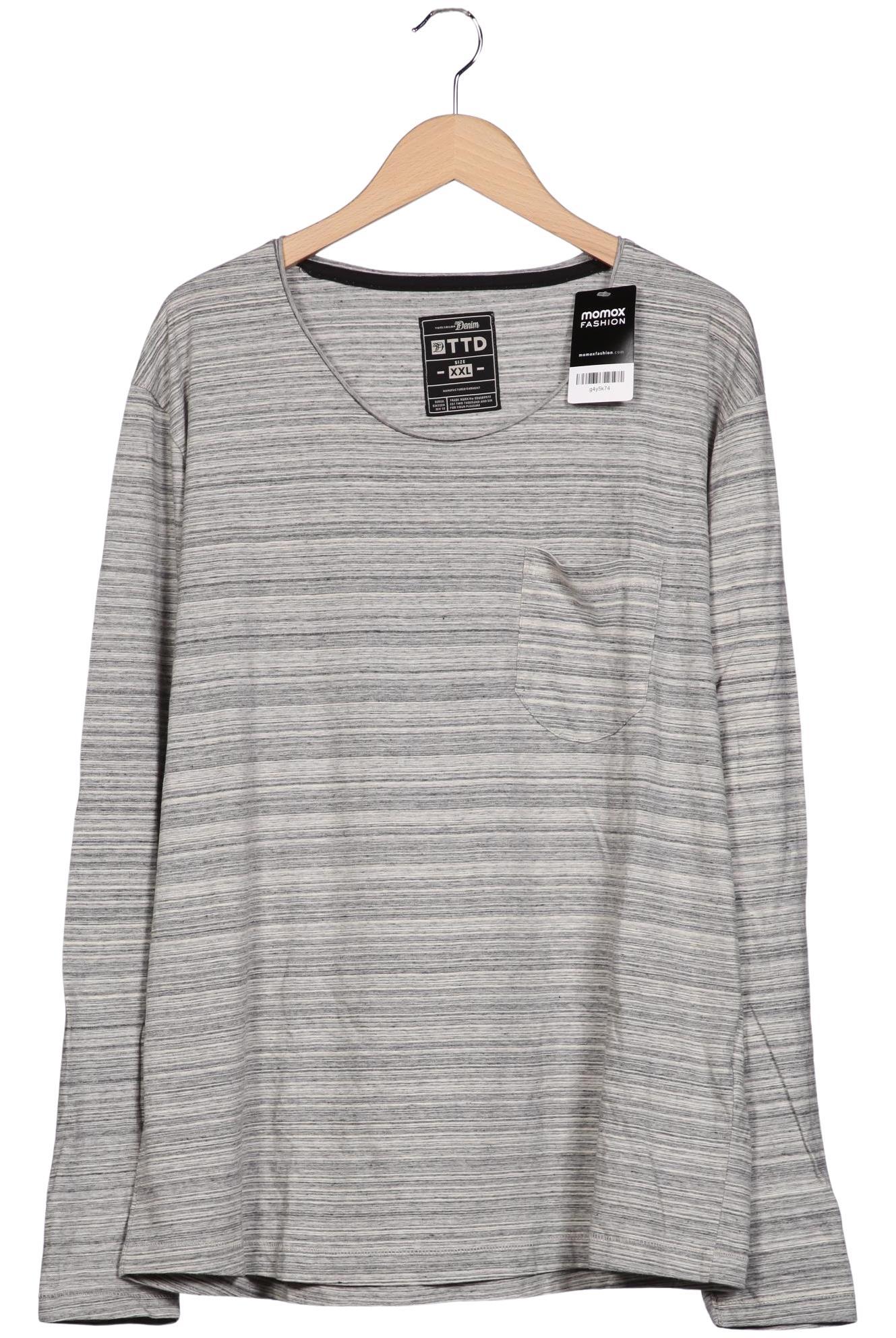 

TOM Tailor Denim Herren Langarmshirt, grau, Gr. 56