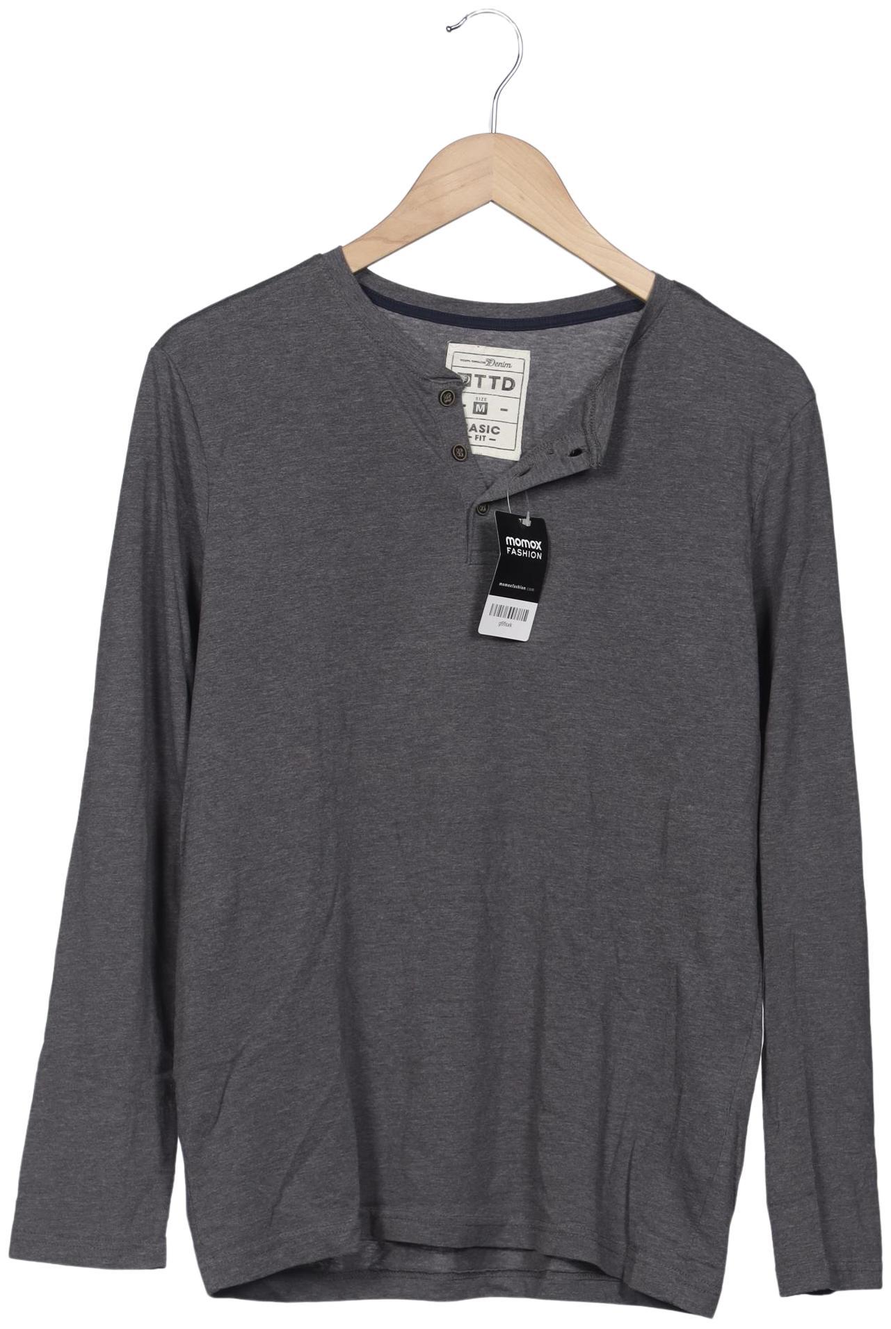 

TOM Tailor Denim Herren Langarmshirt, grau, Gr. 48
