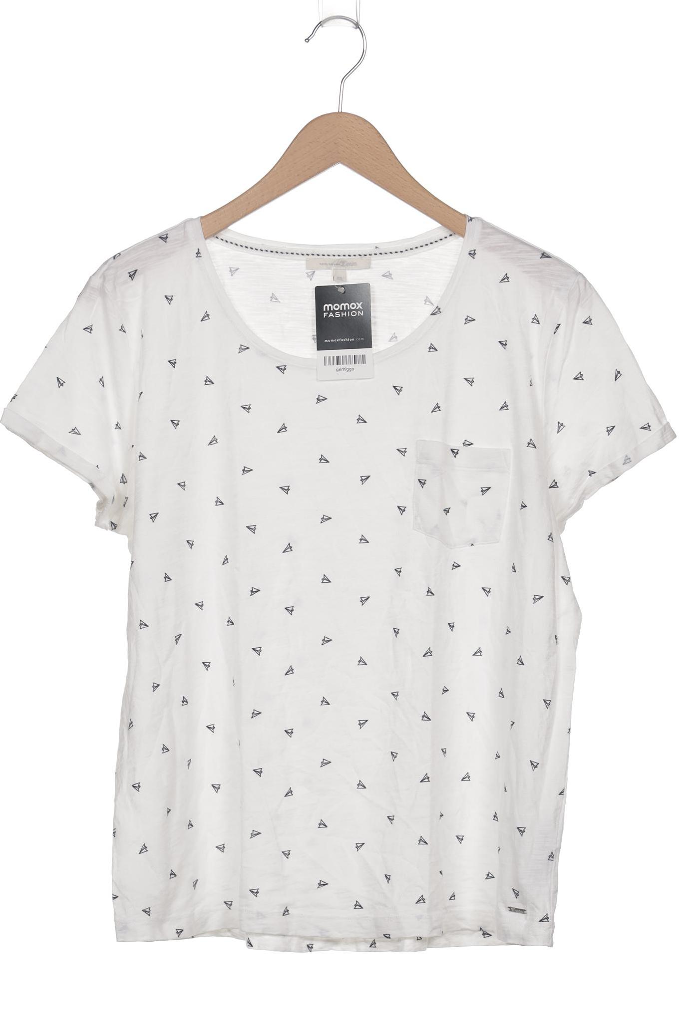 

TOM Tailor Denim Damen T-Shirt, weiß, Gr. 46