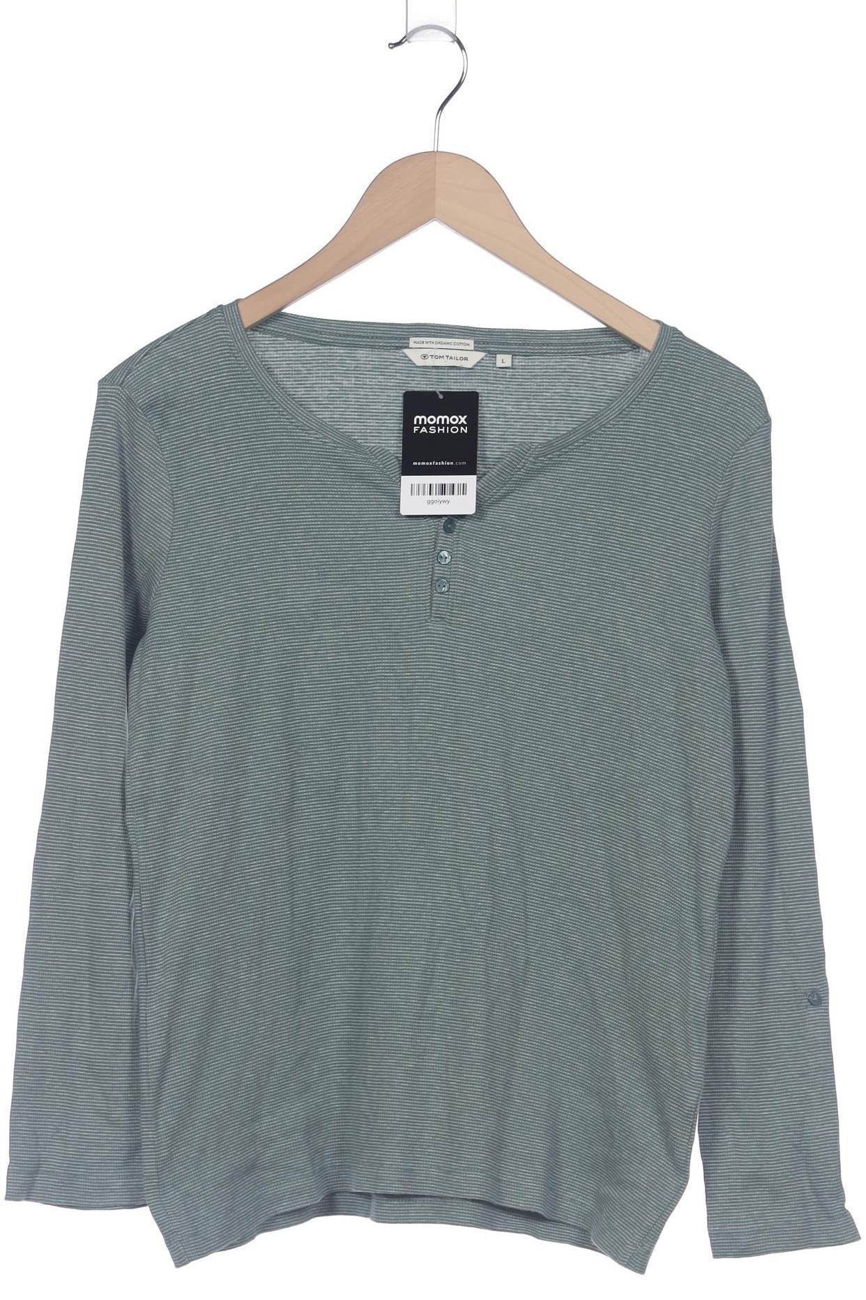 

TOM Tailor Denim Damen Langarmshirt, türkis, Gr. 42