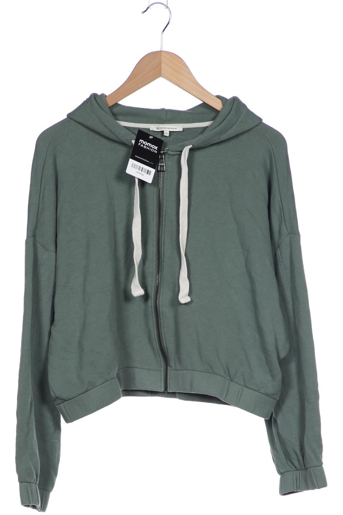

TOM Tailor Denim Damen Kapuzenpullover, grün, Gr. 38