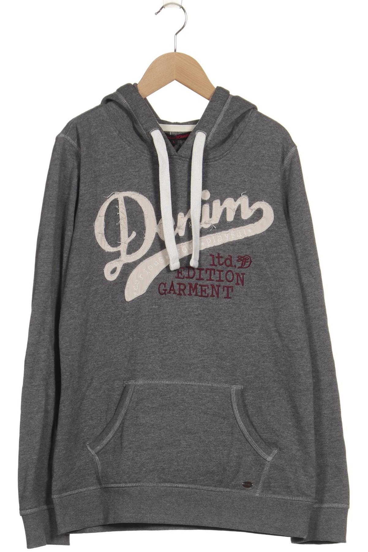 

TOM Tailor Denim Damen Kapuzenpullover, grau, Gr. 42