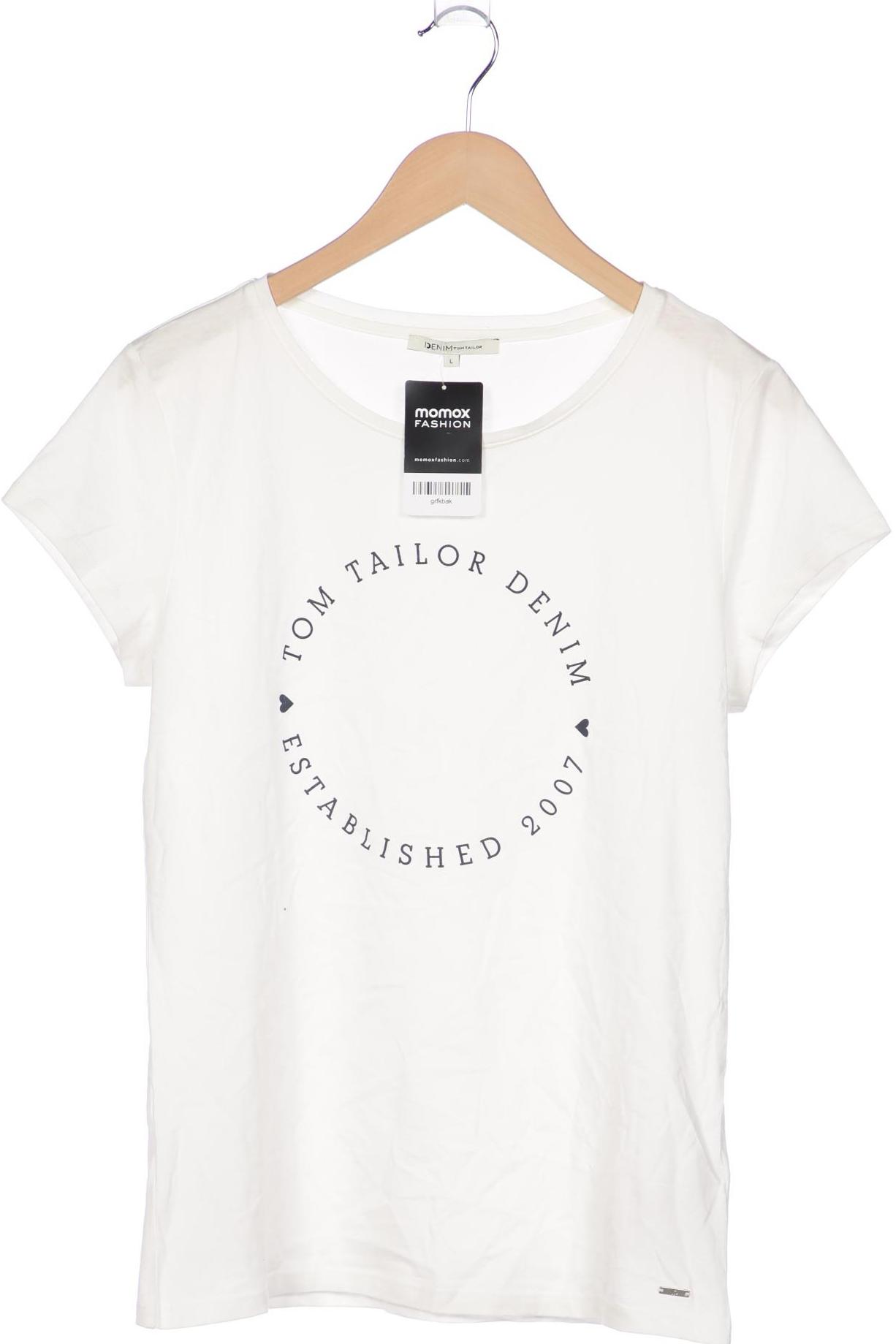 

TOM TAILOR Denim Damen T-Shirt, weiß