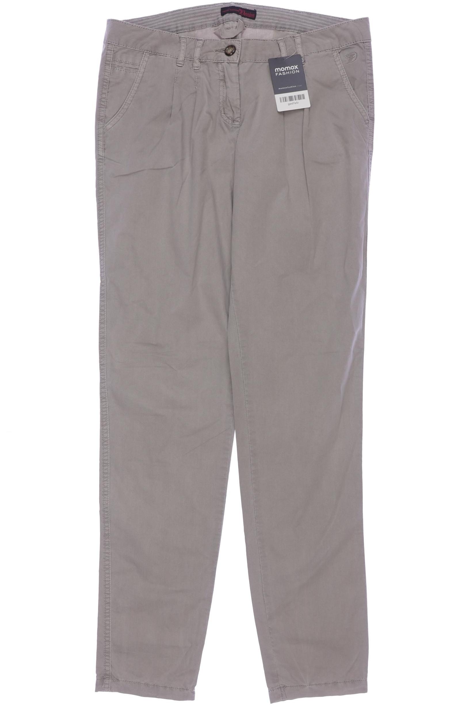 

TOM Tailor Denim Damen Stoffhose, beige, Gr. 32