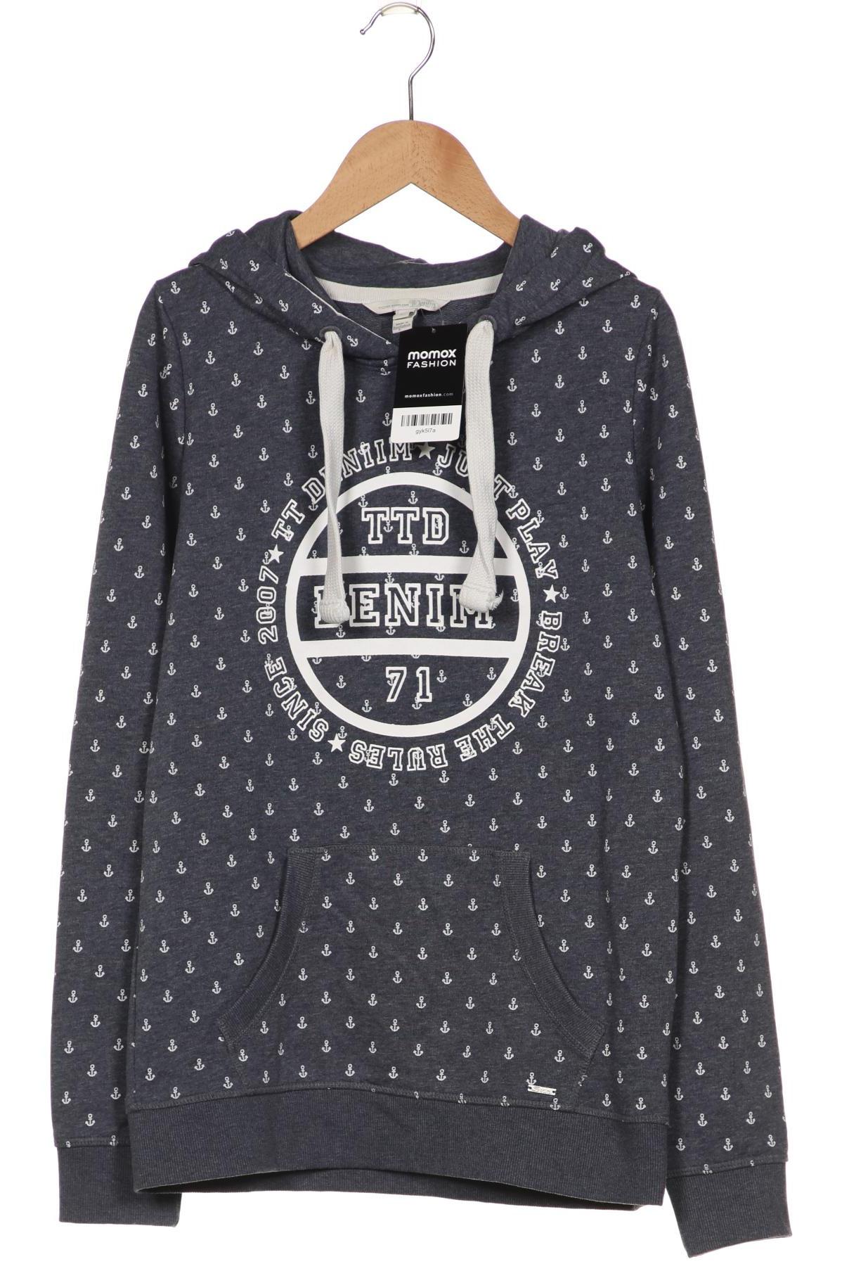 

TOM TAILOR Denim Damen Kapuzenpullover, grau