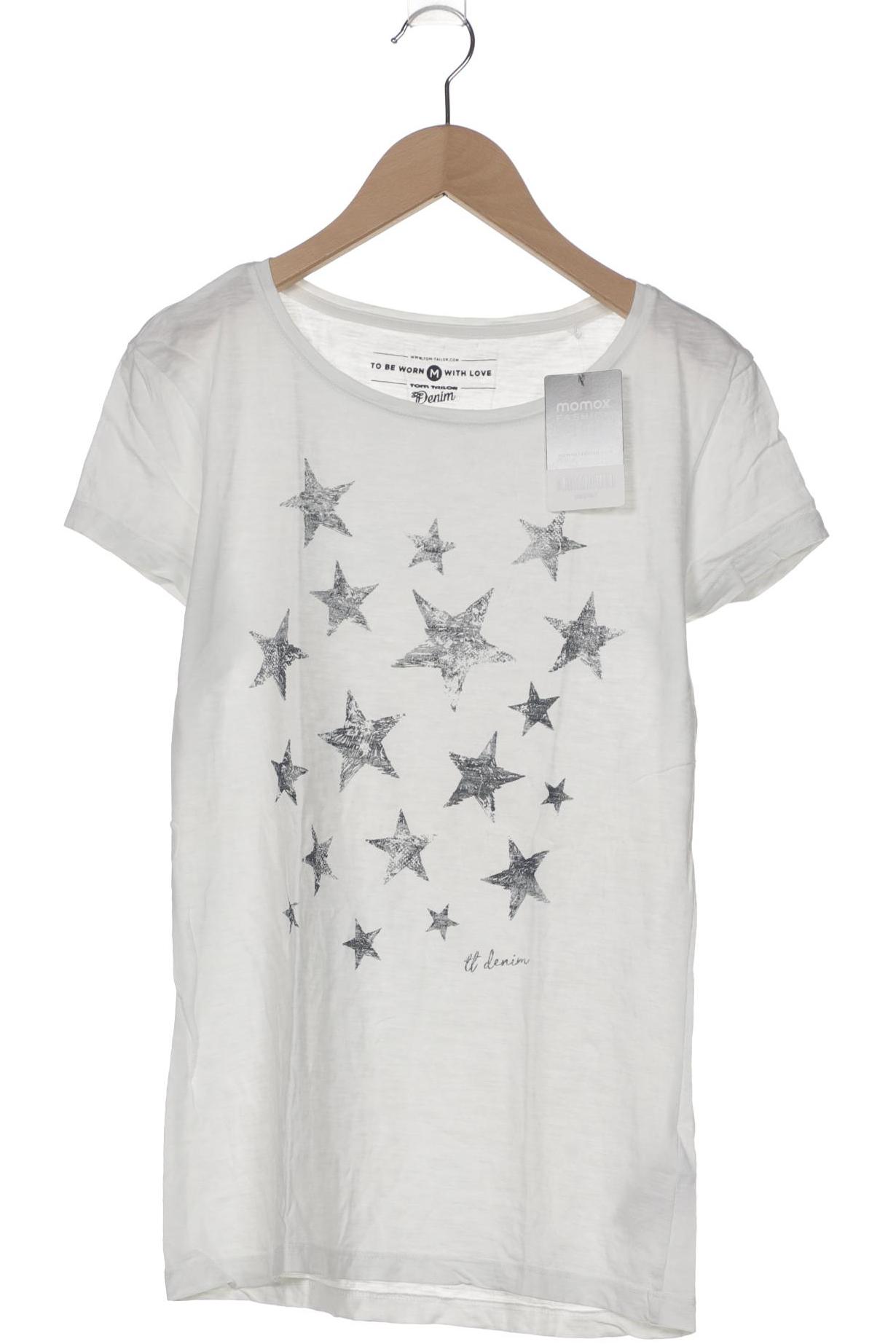 

TOM Tailor Denim Damen T-Shirt, weiß, Gr. 38