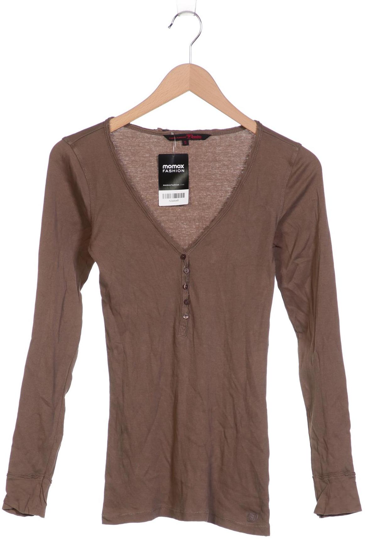 

TOM Tailor Denim Damen Langarmshirt, braun, Gr. 36
