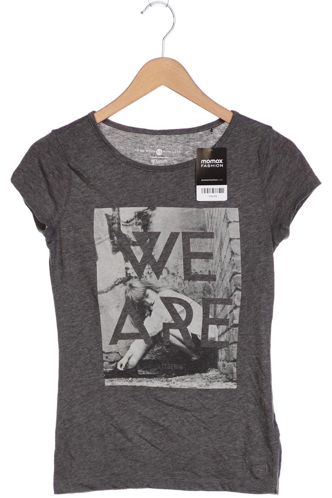 

TOM Tailor Denim Damen T-Shirt, grau, Gr. 34