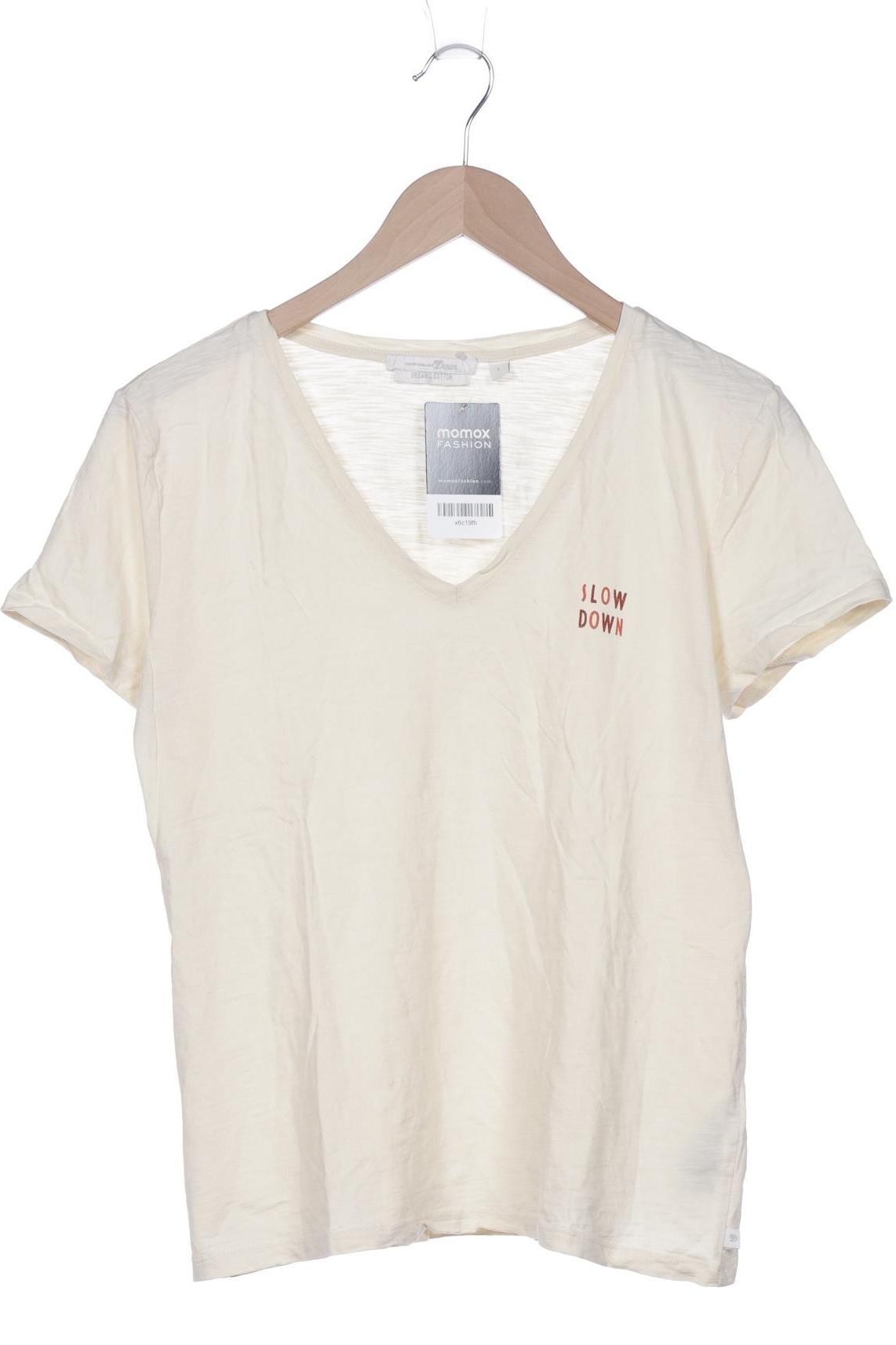 

TOM Tailor Denim Damen T-Shirt, cremeweiß, Gr. 42