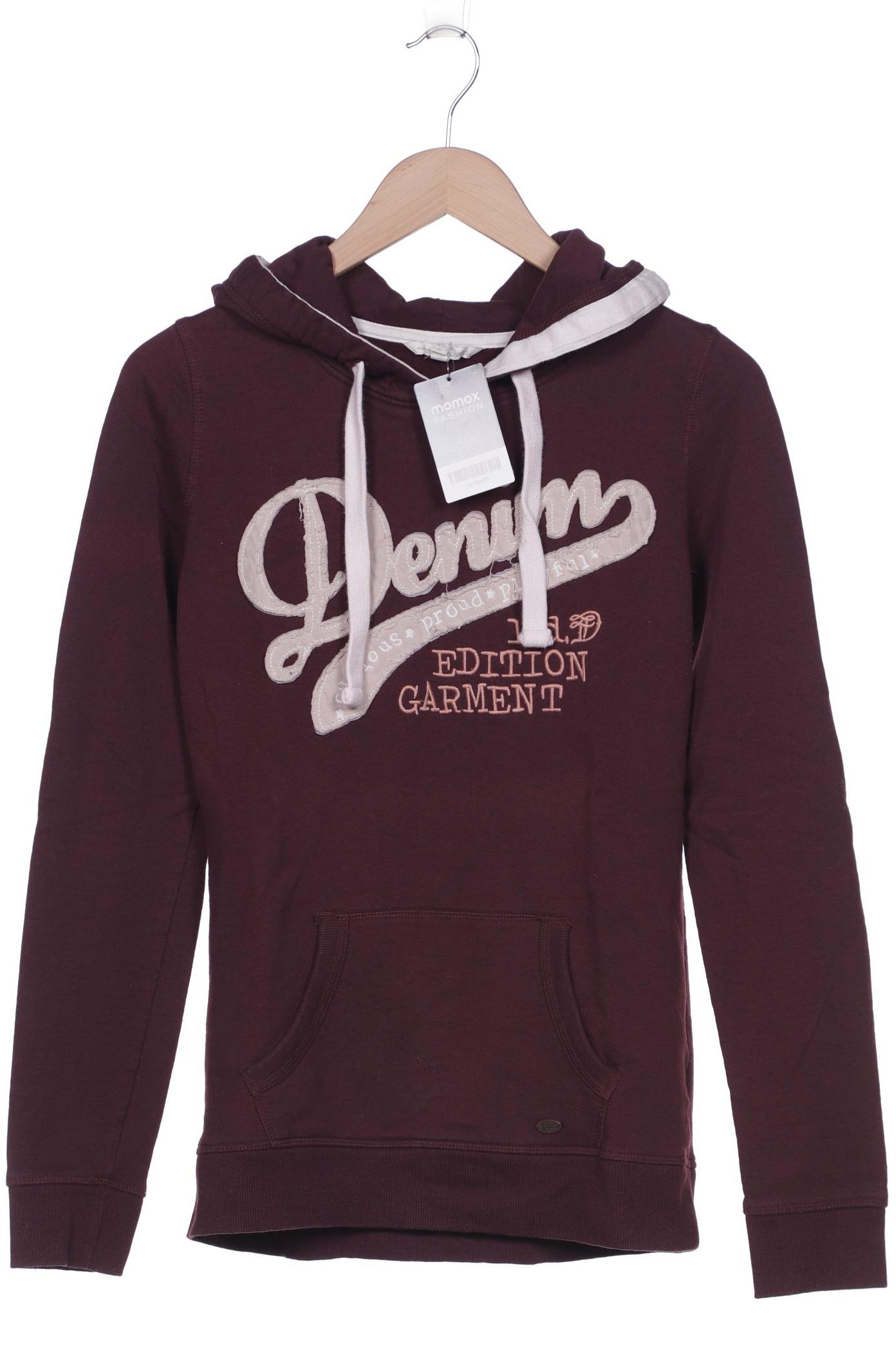 

TOM Tailor Denim Damen Kapuzenpullover, bordeaux, Gr. 38
