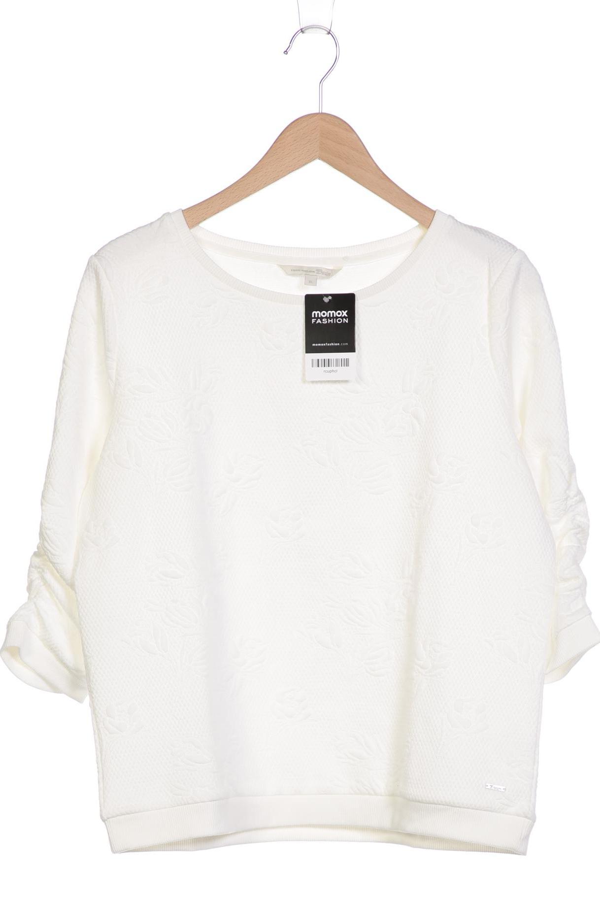 

TOM TAILOR Denim Damen Sweatshirt, weiß