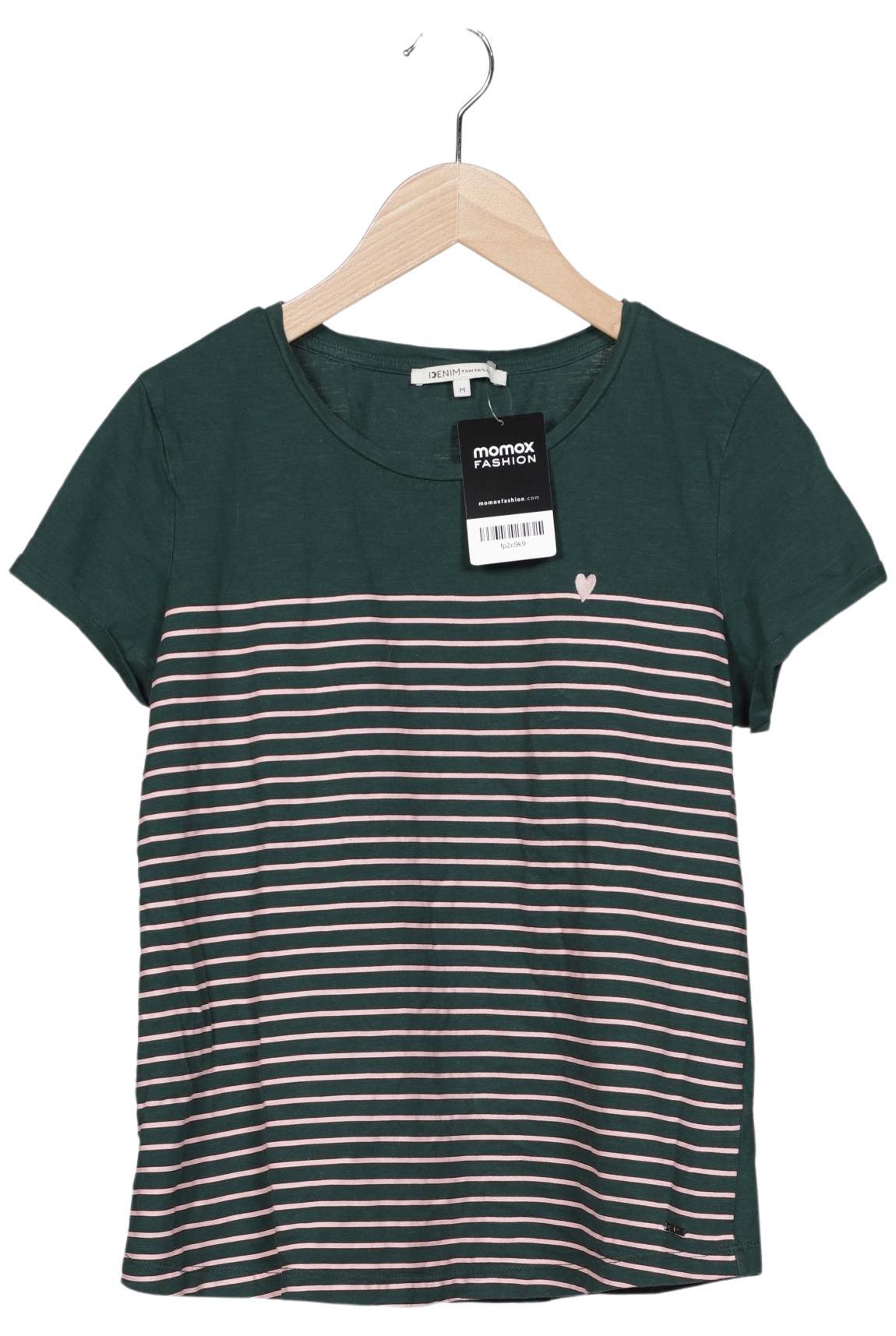 

TOM Tailor Denim Damen T-Shirt, grün, Gr. 38