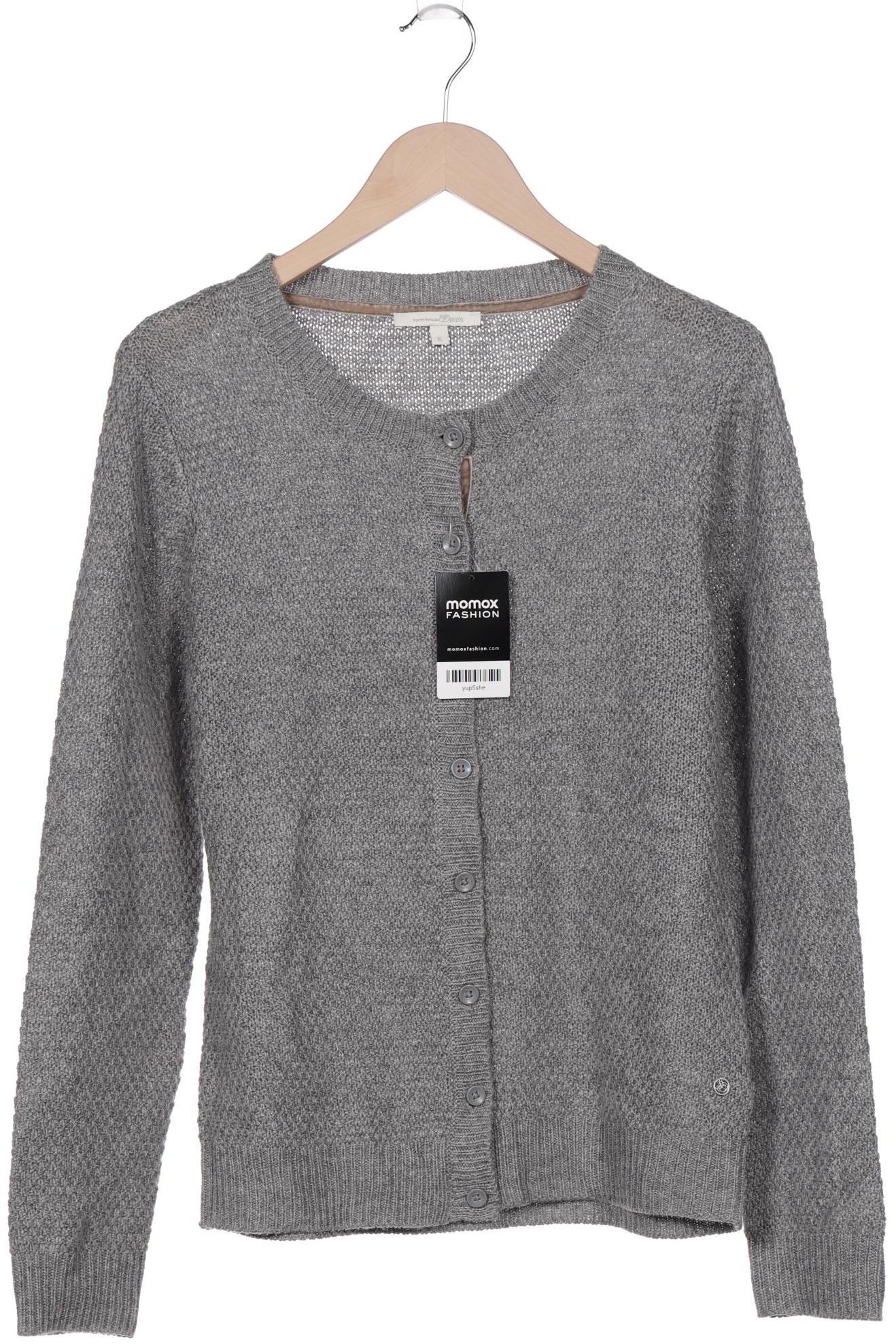 

TOM TAILOR Denim Damen Strickjacke, grau