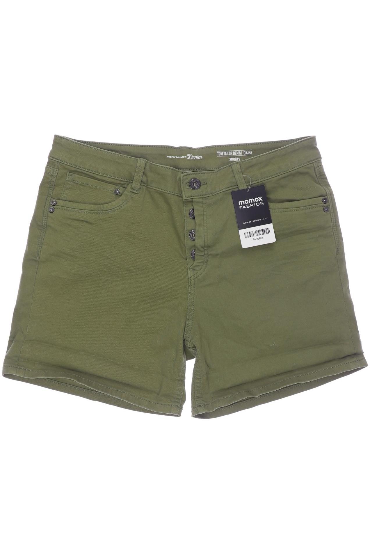 

TOM Tailor Denim Damen Shorts, grün, Gr. 38