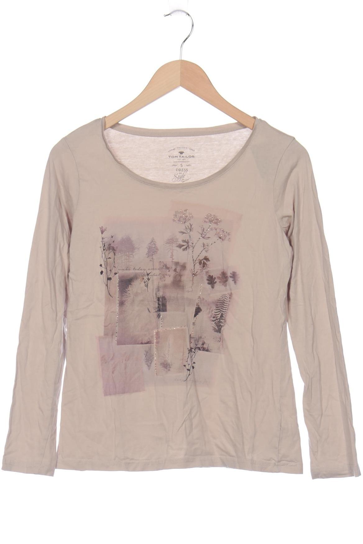 

TOM Tailor Denim Damen Langarmshirt, grau, Gr. 36