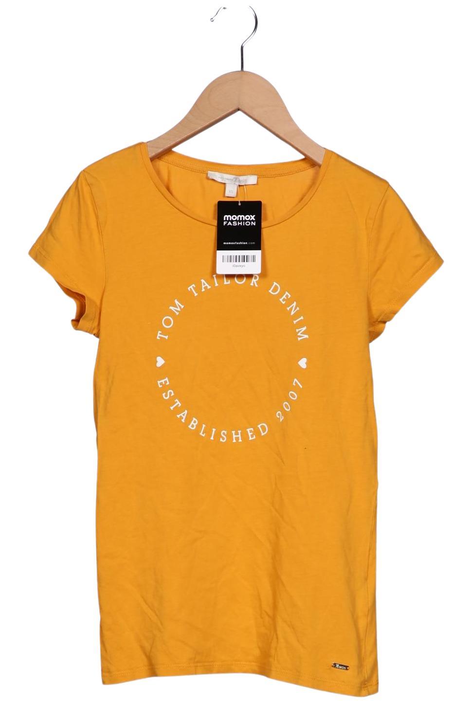 

TOM Tailor Denim Damen T-Shirt, orange, Gr. 34