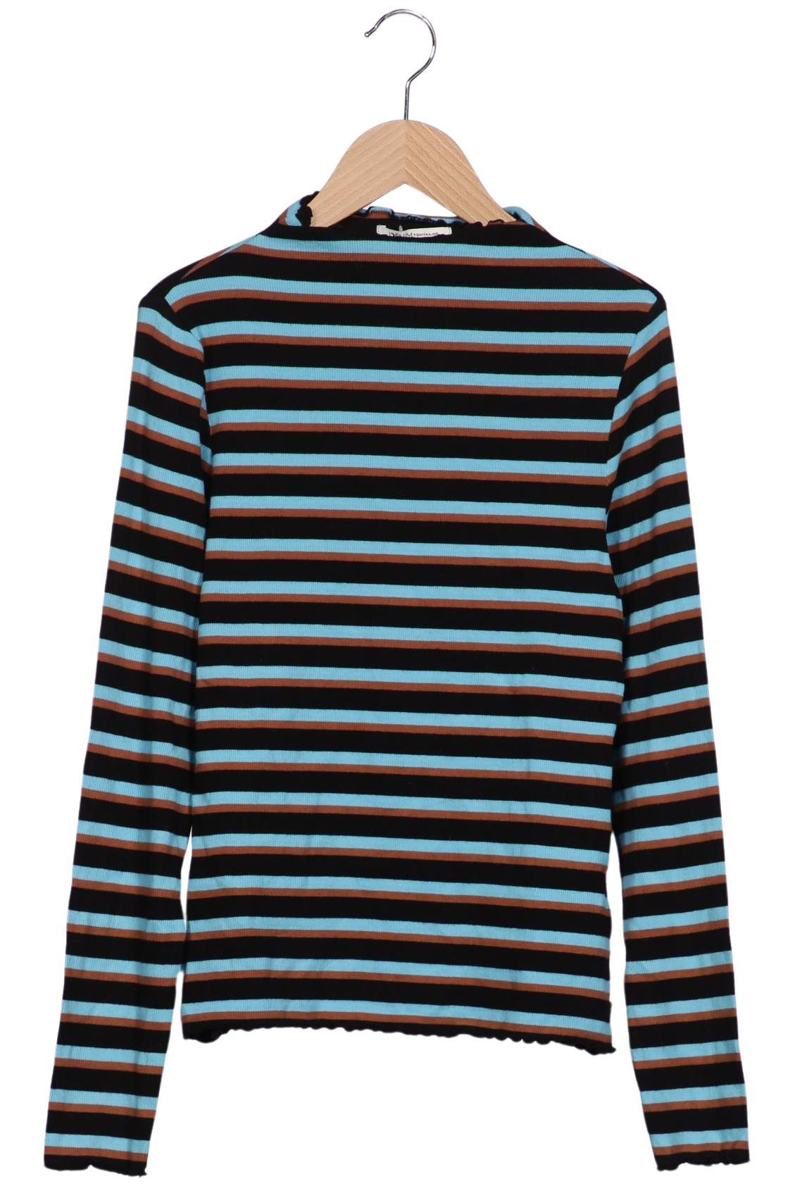 

TOM Tailor Denim Damen Langarmshirt, mehrfarbig, Gr. 42