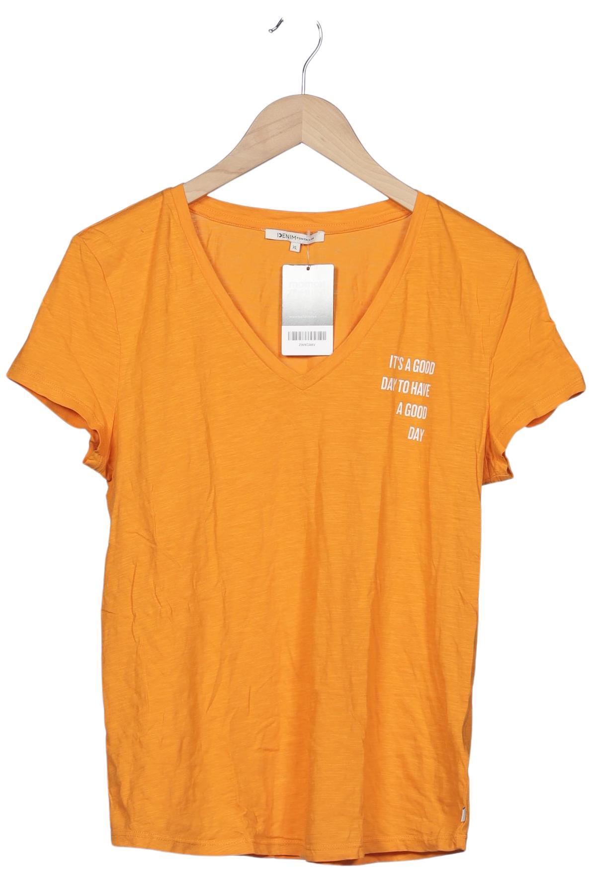 

TOM Tailor Denim Damen T-Shirt, orange, Gr. 44