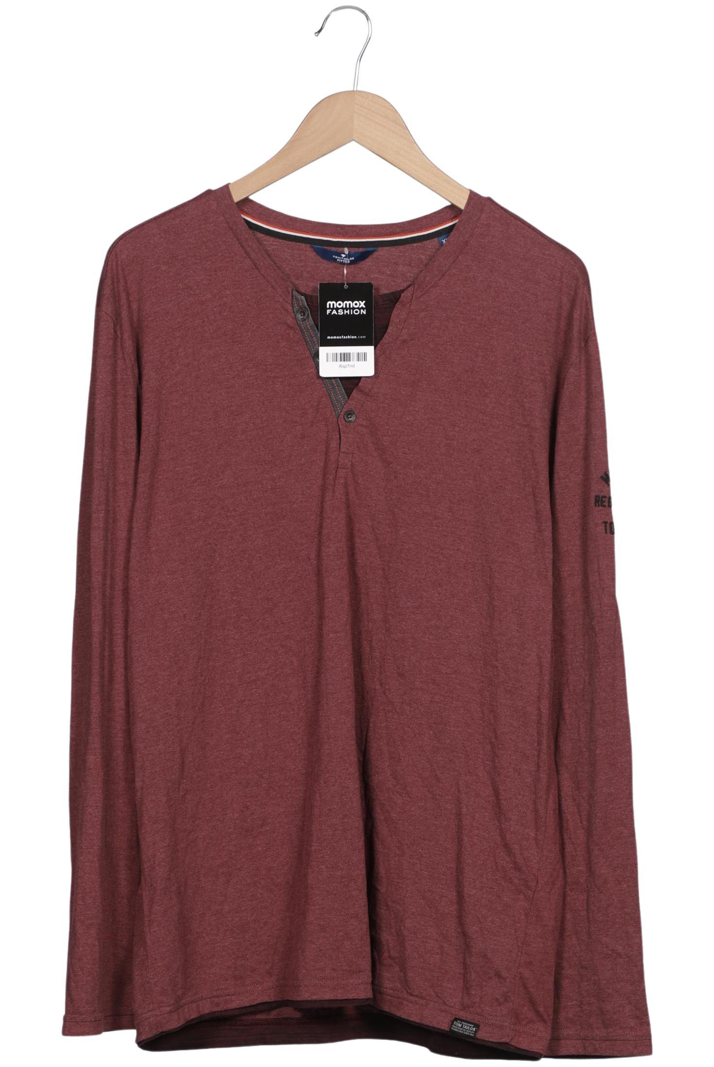 

TOM Tailor Denim Herren Langarmshirt, bordeaux, Gr. 56