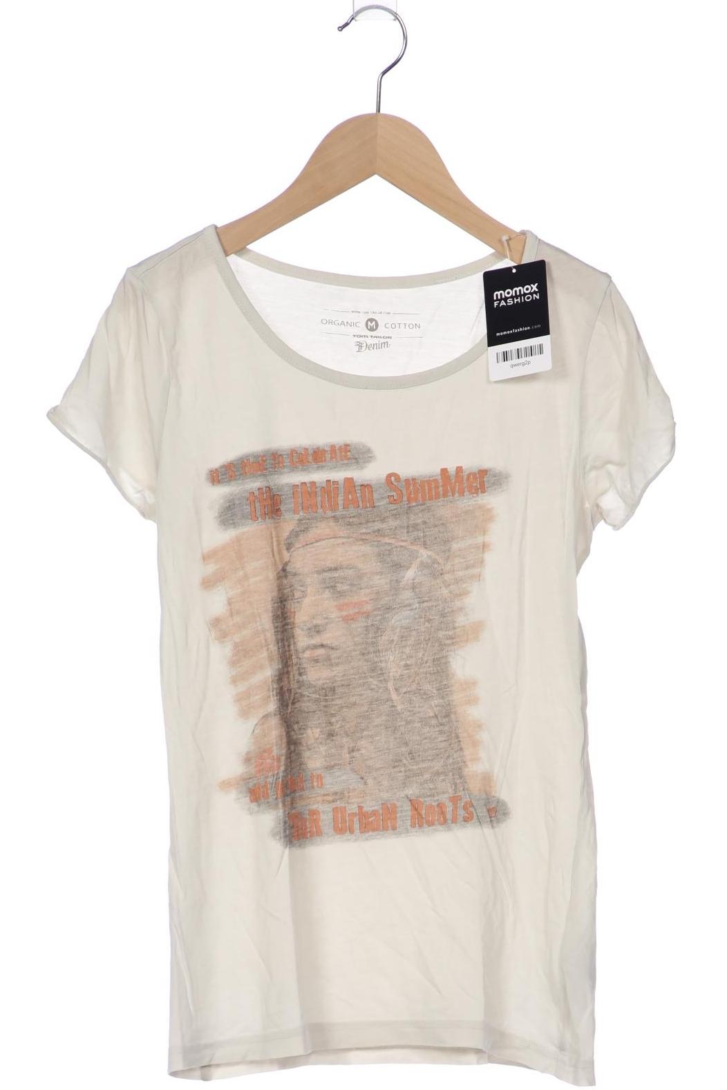 

TOM Tailor Denim Damen T-Shirt, cremeweiß, Gr. 38