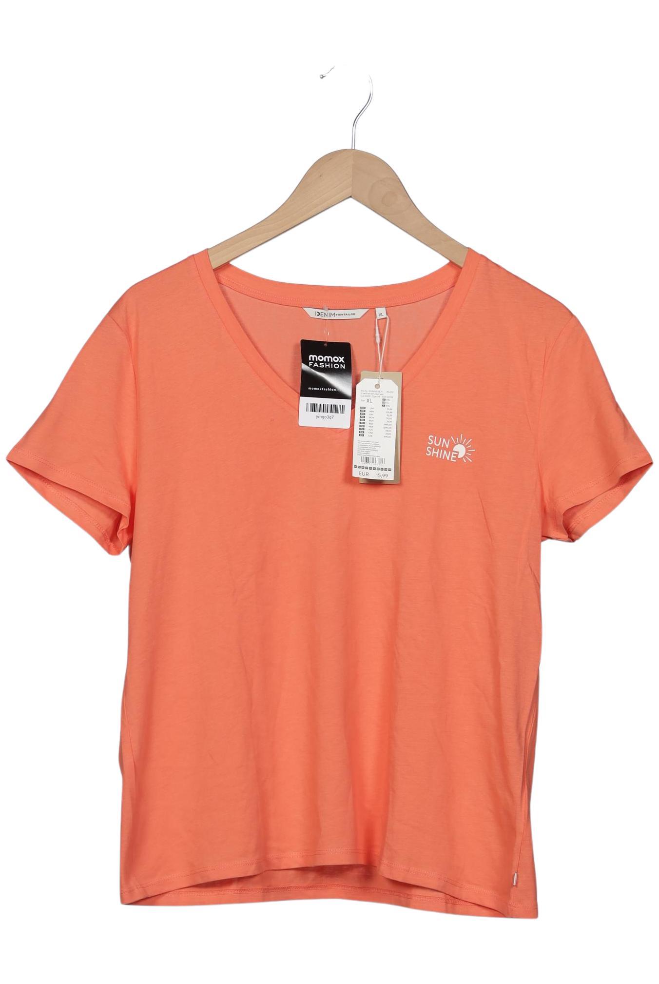 

TOM Tailor Denim Damen T-Shirt, orange, Gr. 44