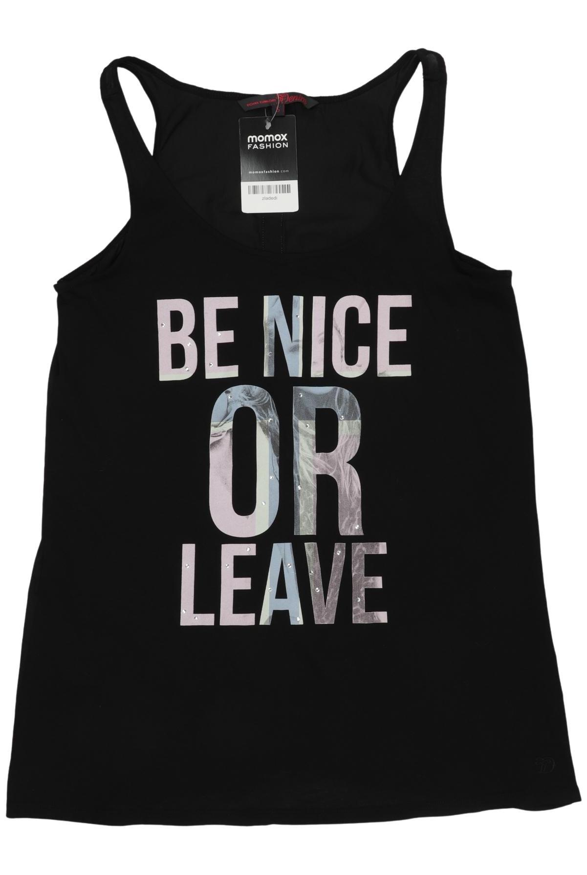 

TOM Tailor Denim Damen Top, schwarz, Gr. 36