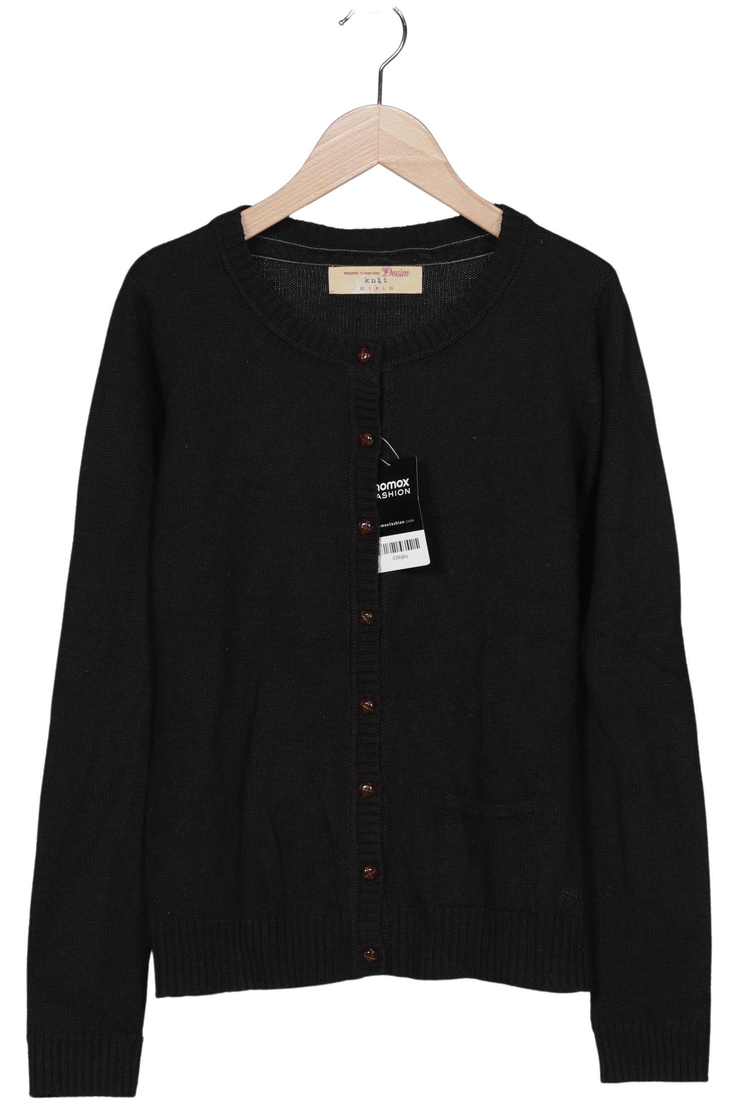 

TOM Tailor Denim Damen Strickjacke, schwarz, Gr. 38