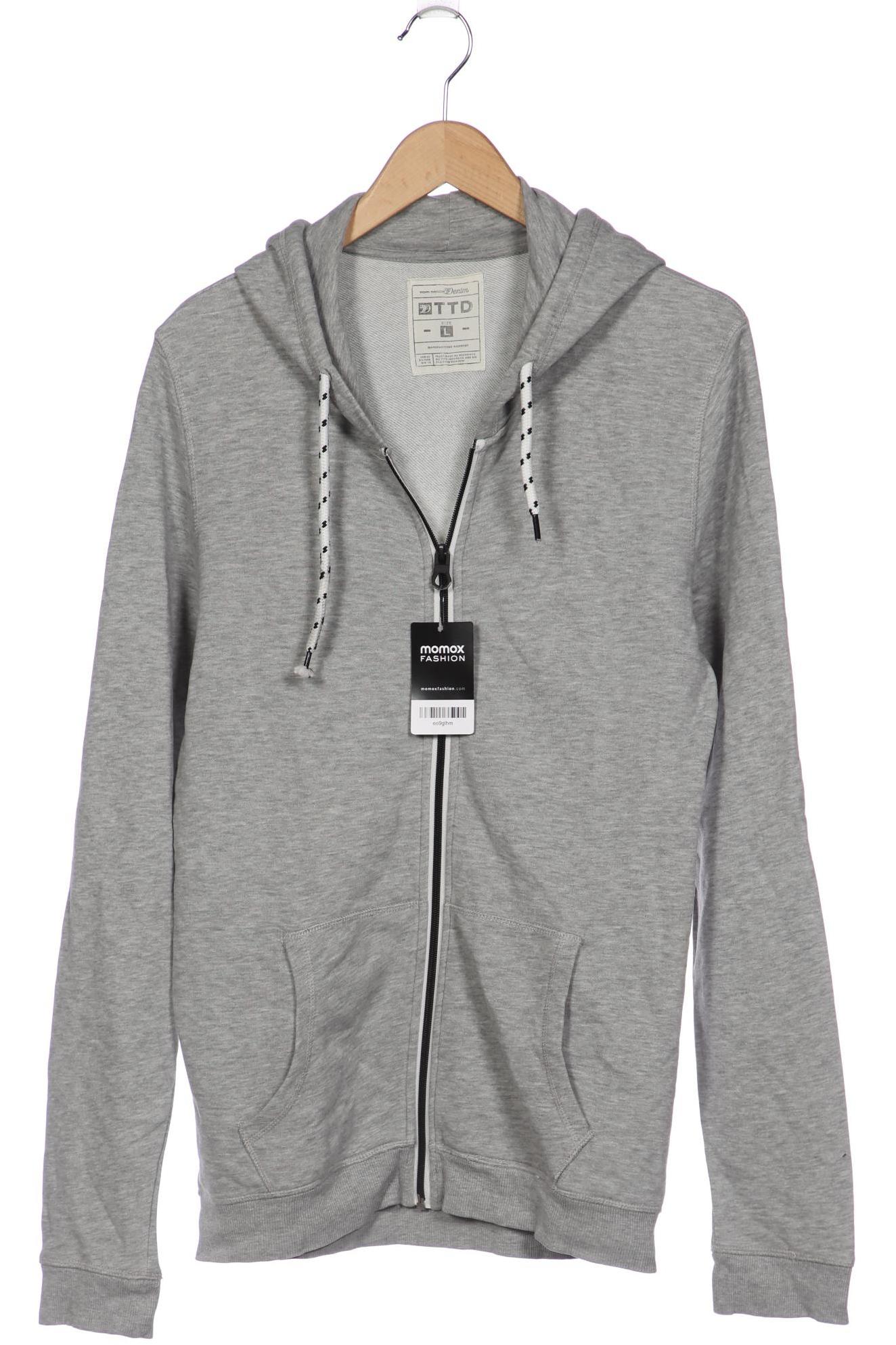 

TOM Tailor Denim Herren Kapuzenpullover, grau, Gr. 52