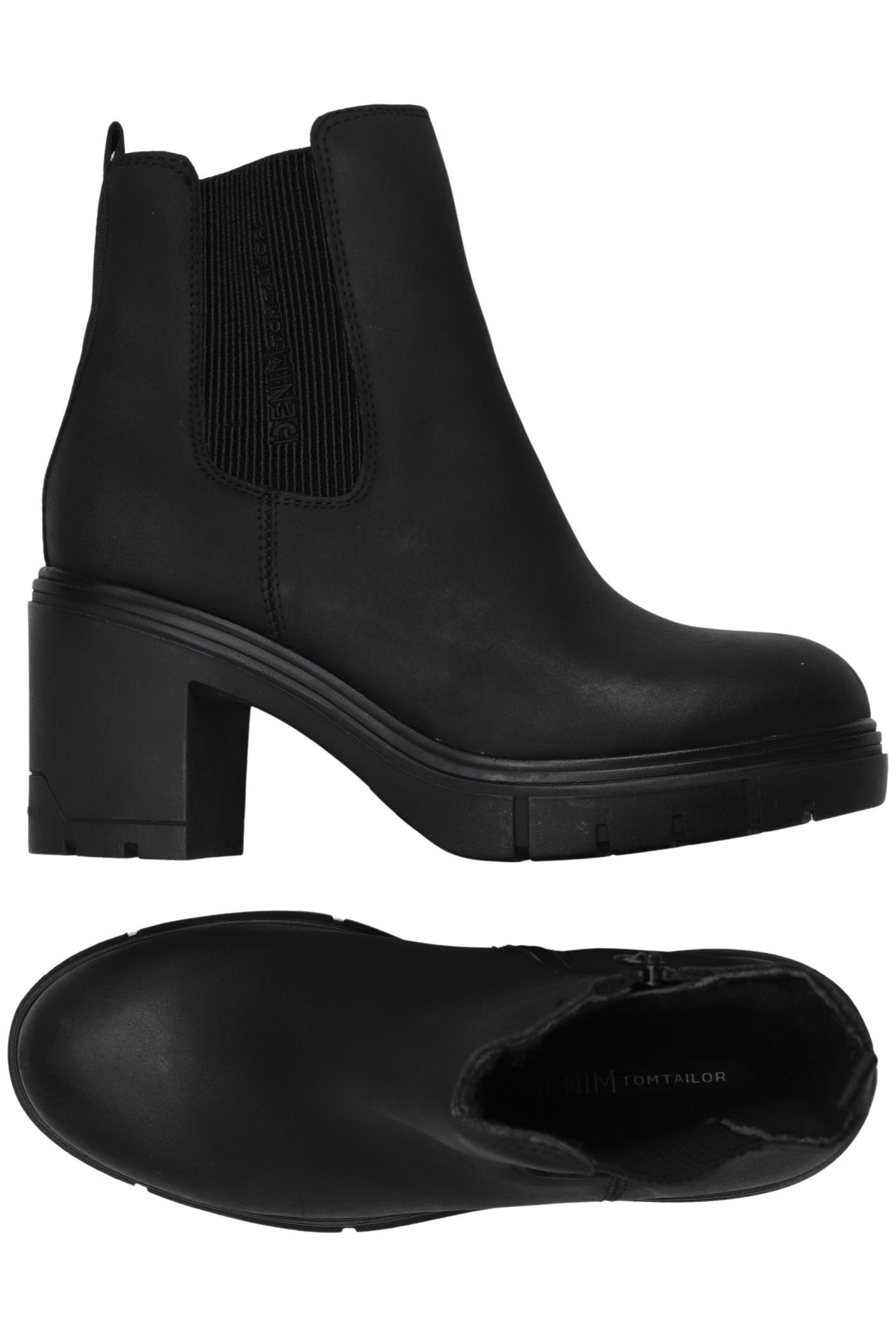 

TOM Tailor Denim Damen Stiefelette, schwarz, Gr. 38.5
