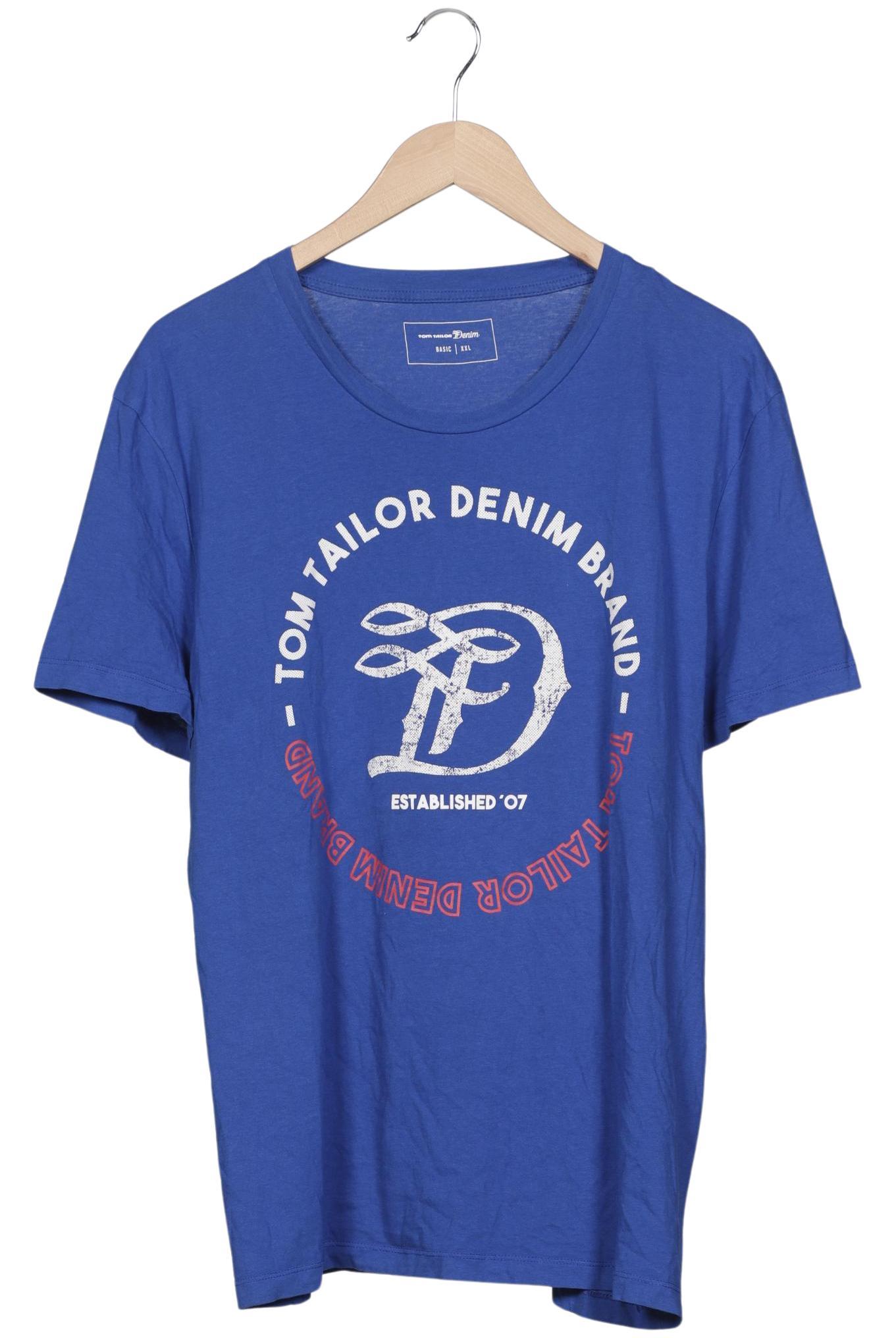 Thumbnail - TOM Tailor Denim Herren T-Shirt, blau, Gr. 56