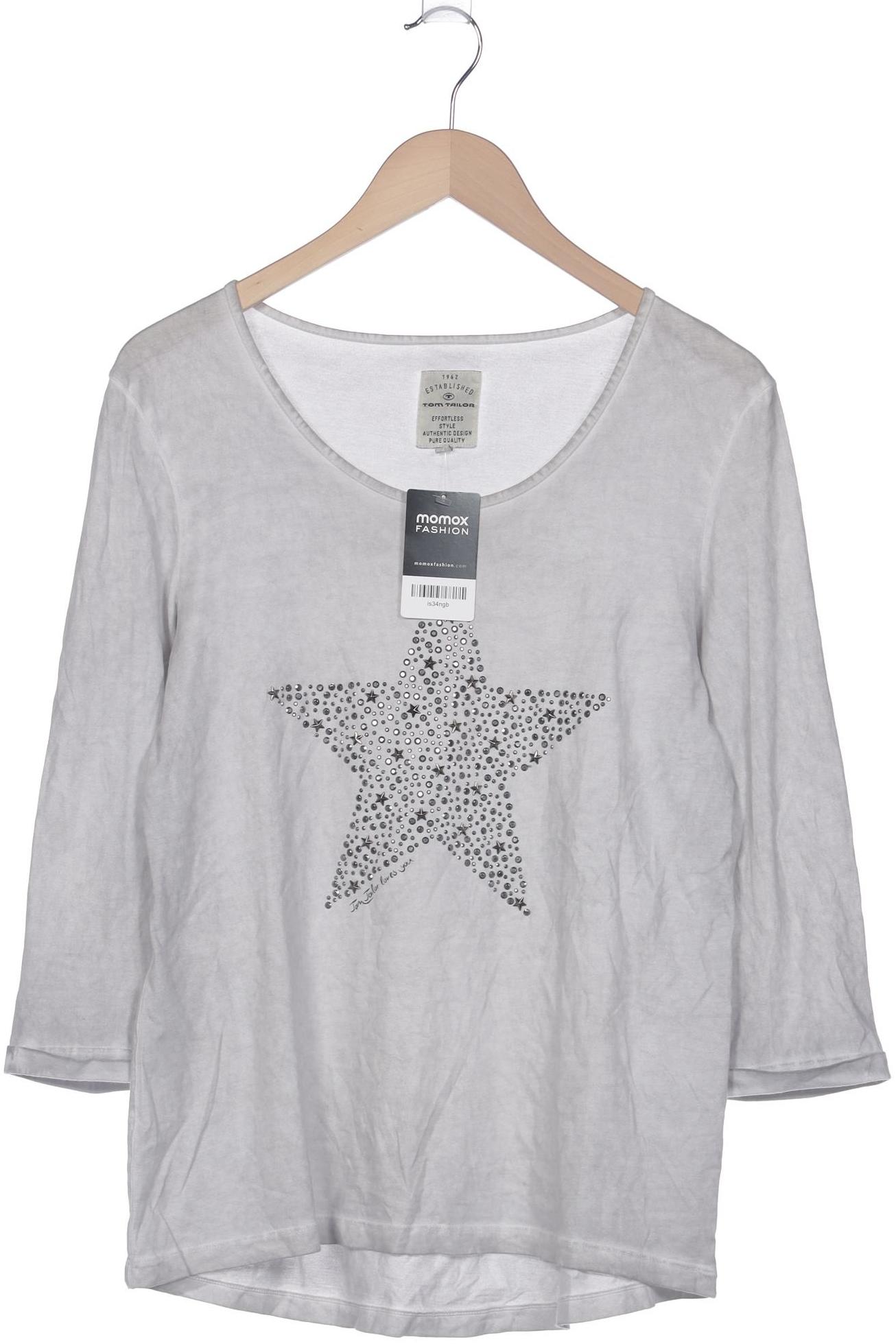 

TOM Tailor Denim Damen Langarmshirt, grau, Gr. 42