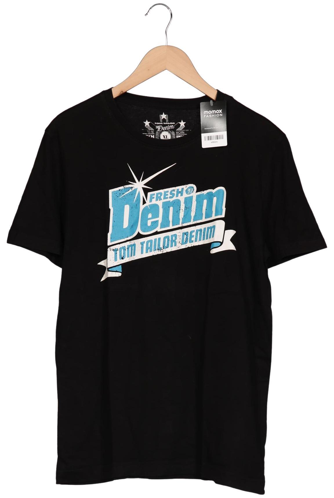 Thumbnail - TOM Tailor Denim Herren T-Shirt, schwarz, Gr. 54