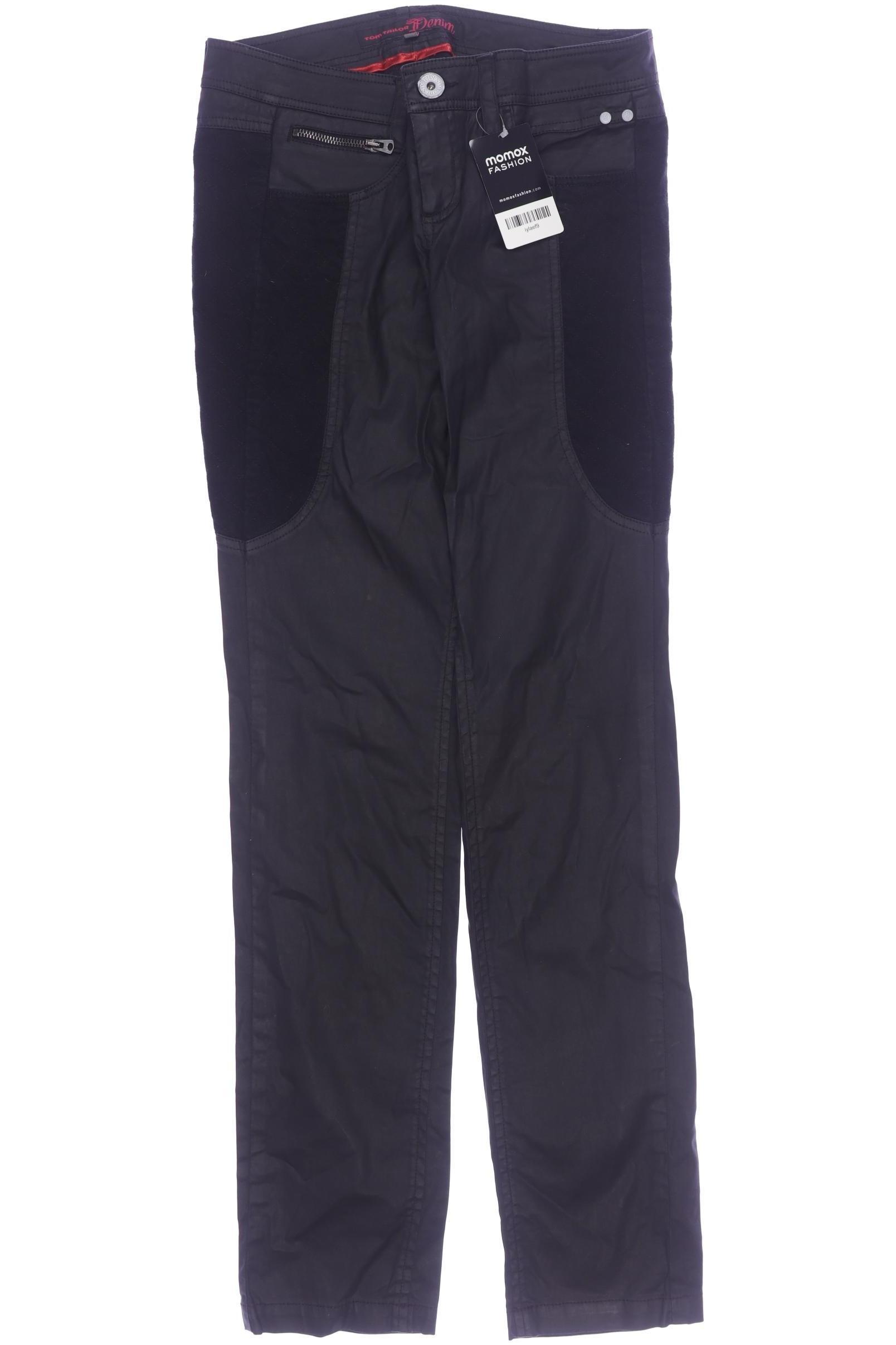 

TOM Tailor Denim Damen Stoffhose, schwarz, Gr. 27