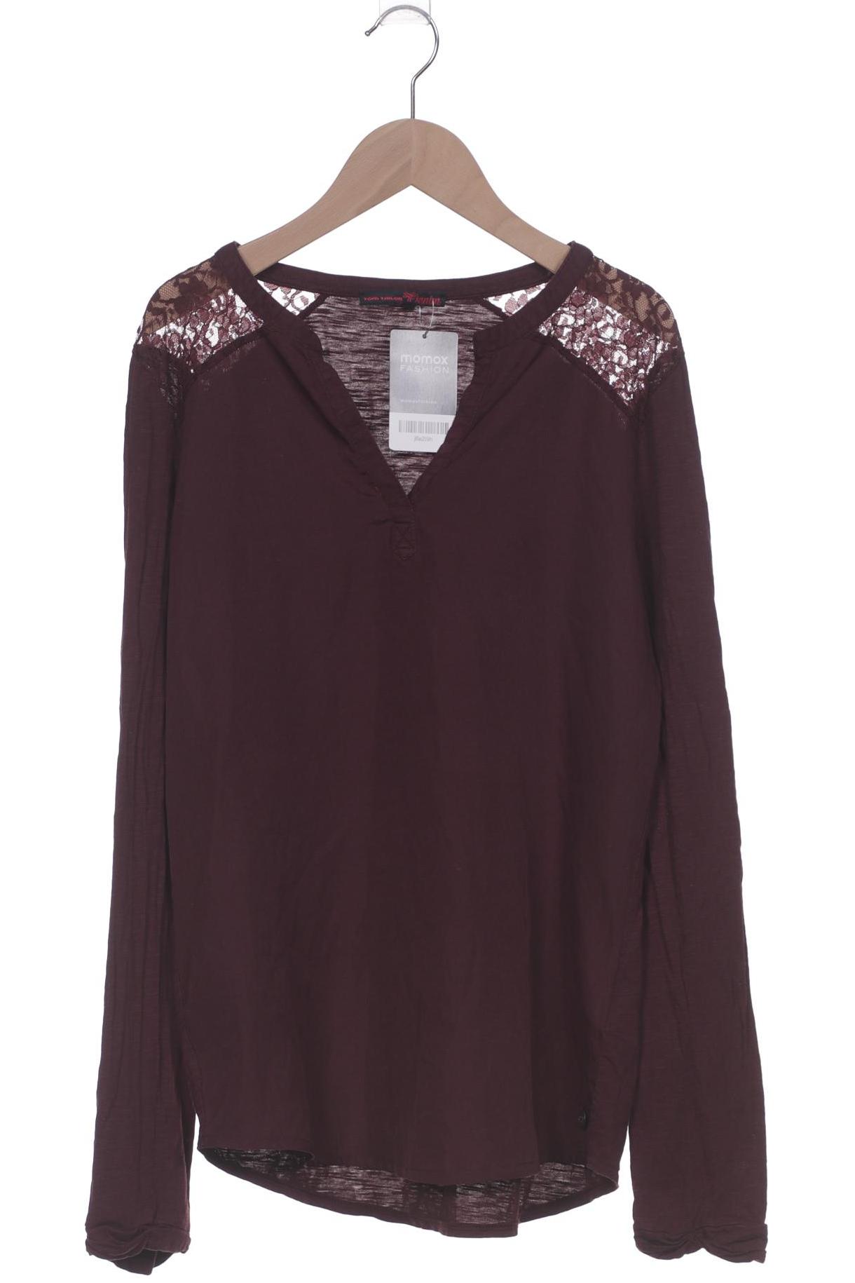 

TOM Tailor Denim Damen Langarmshirt, bordeaux, Gr. 36