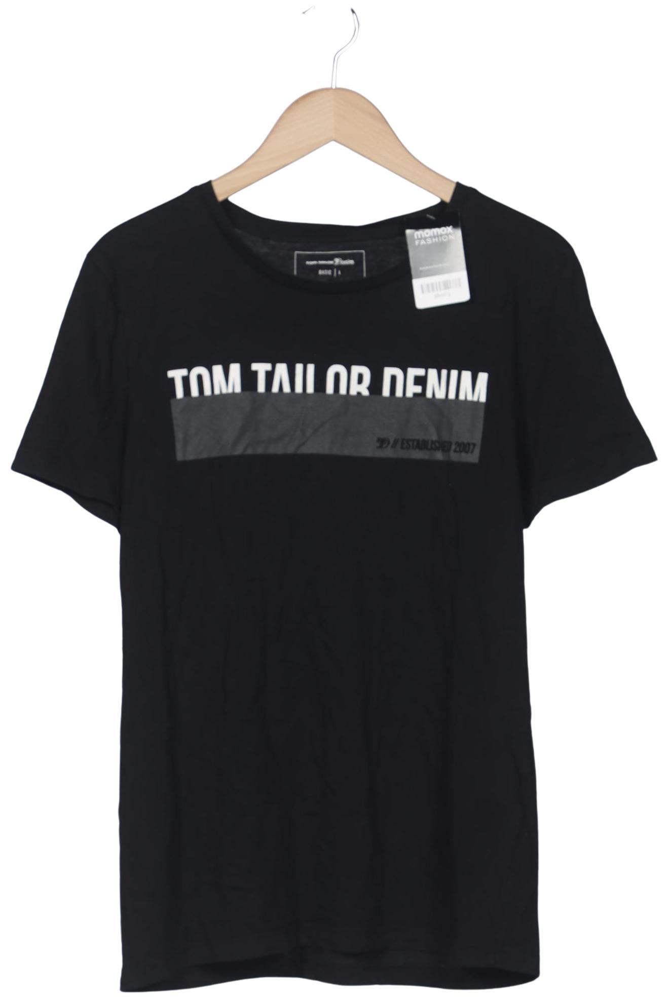 Thumbnail - TOM Tailor Denim Herren T-Shirt, schwarz, Gr. 52