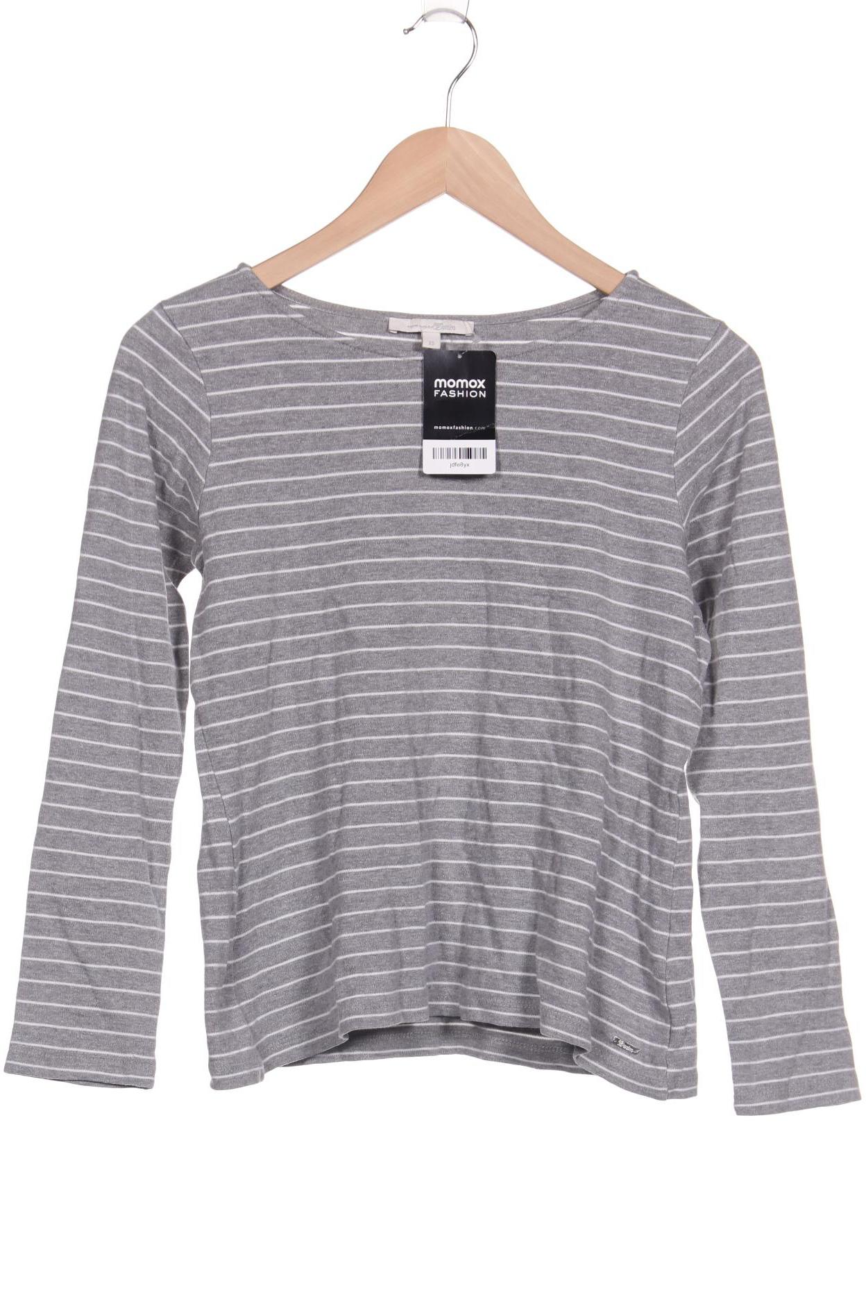 

TOM TAILOR Denim Damen Langarmshirt, grau