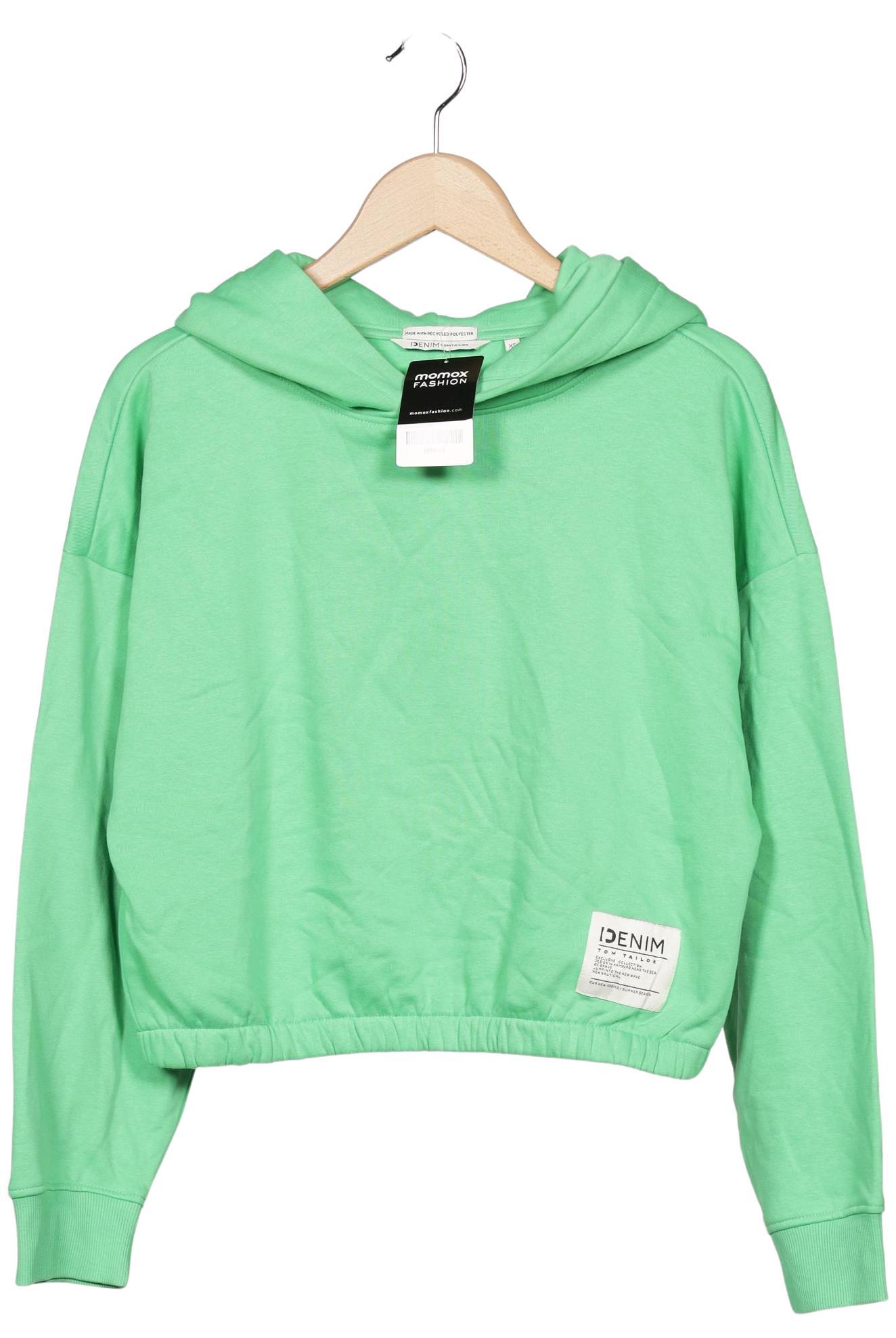 

TOM Tailor Denim Damen Kapuzenpullover, hellgrün, Gr. 34