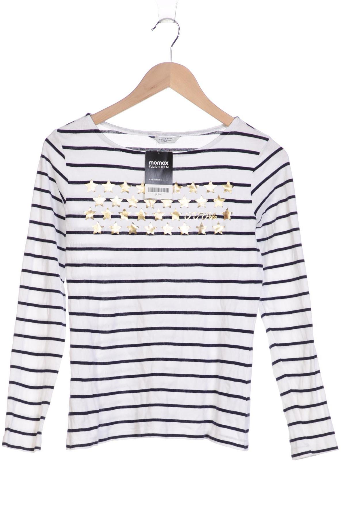 

TOM Tailor Denim Damen Langarmshirt, weiß, Gr. 36