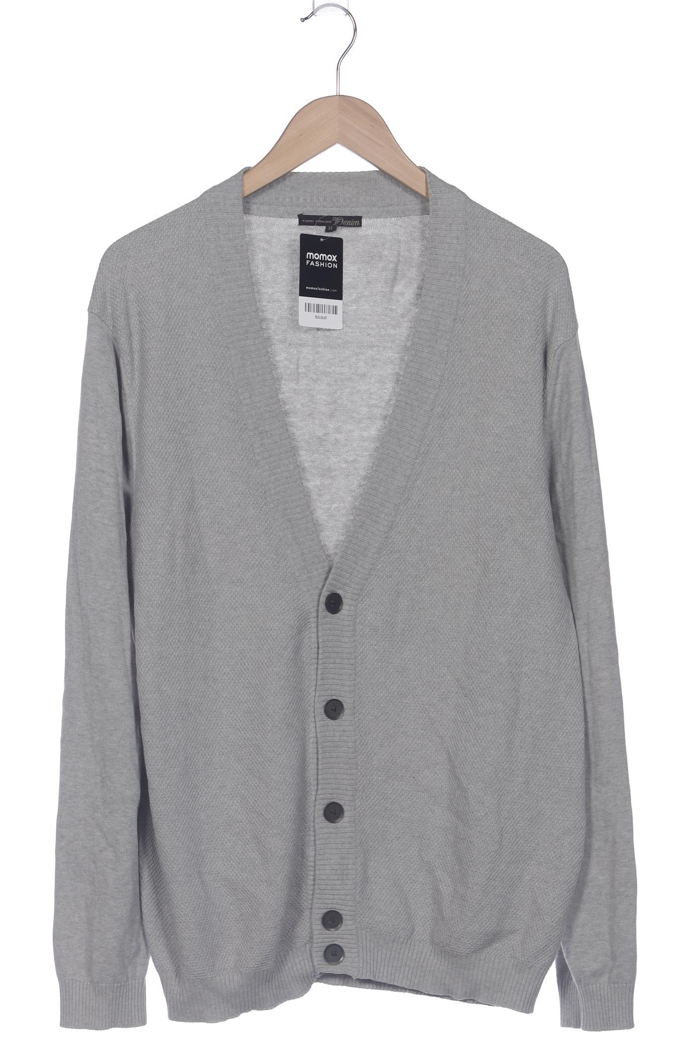 

TOM Tailor Denim Herren Strickjacke, grau, Gr. 54