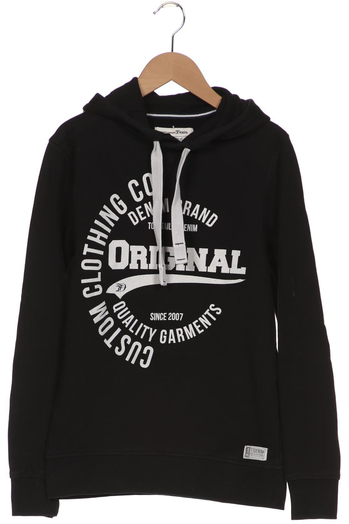 

TOM Tailor Denim Damen Kapuzenpullover, schwarz, Gr. 36